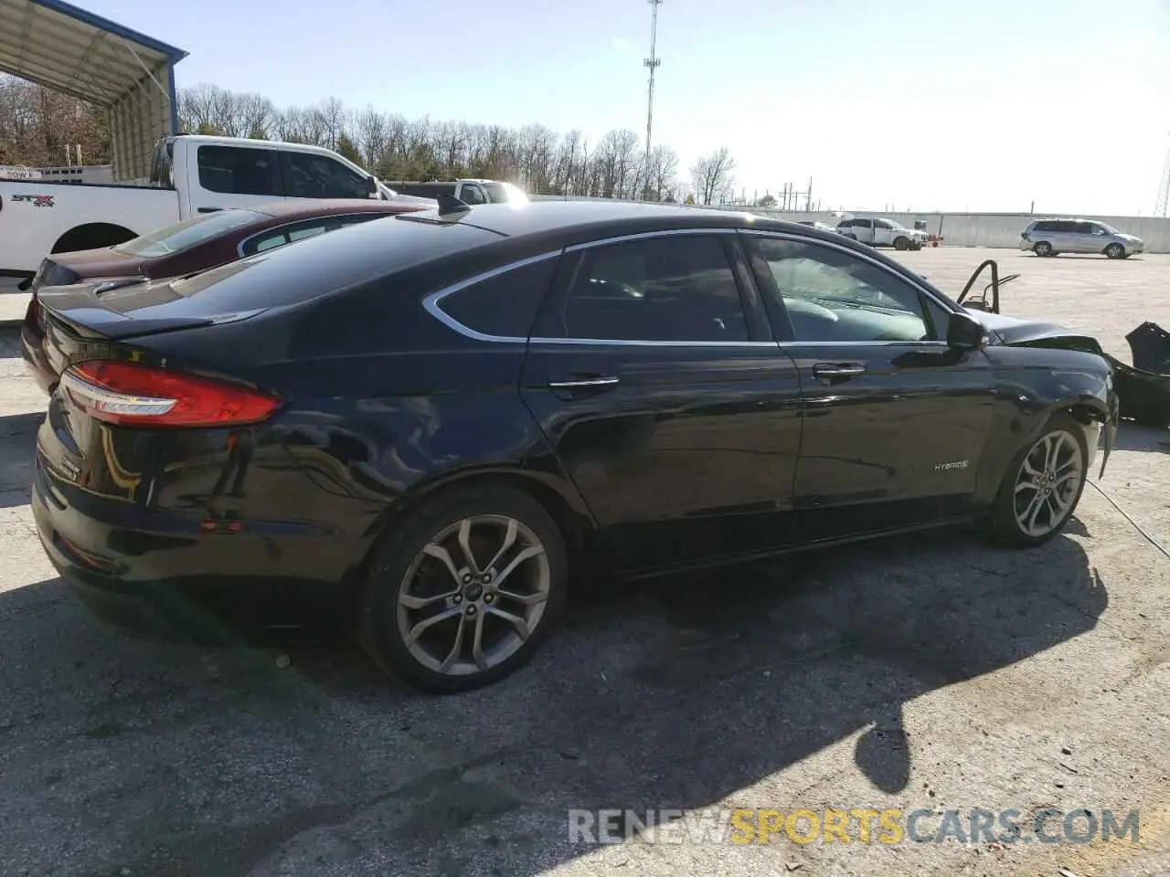 3 fotografías del automóvil dañado 3FA6P0RU7KR123783 FORD FUSION 2019