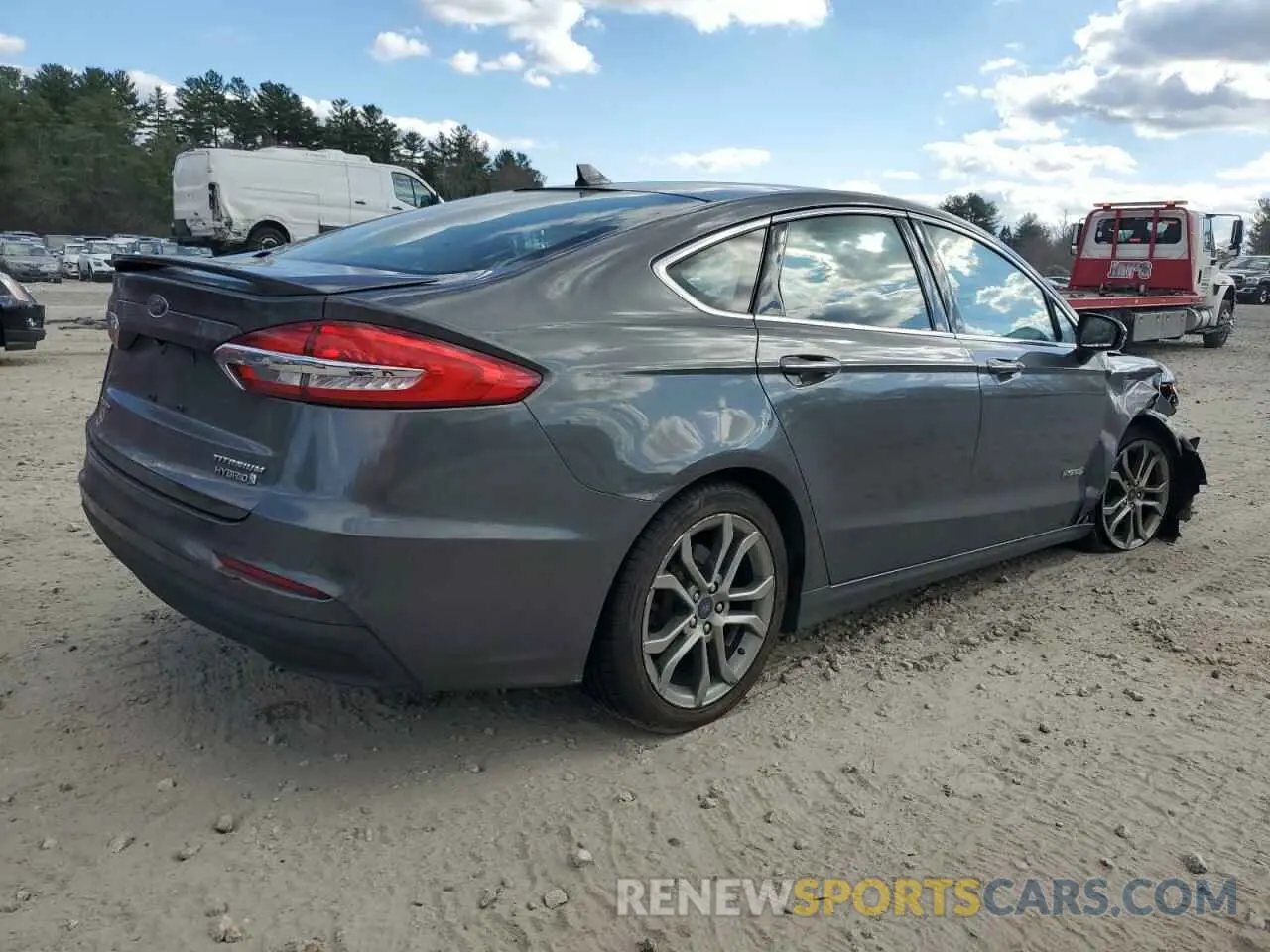 3 fotografías del automóvil dañado 3FA6P0RU8KR107012 FORD FUSION 2019