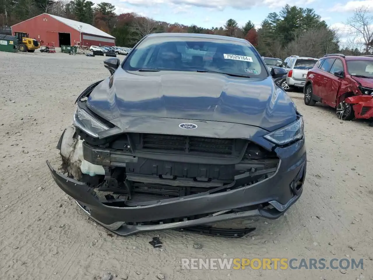 5 fotografías del automóvil dañado 3FA6P0RU8KR107012 FORD FUSION 2019