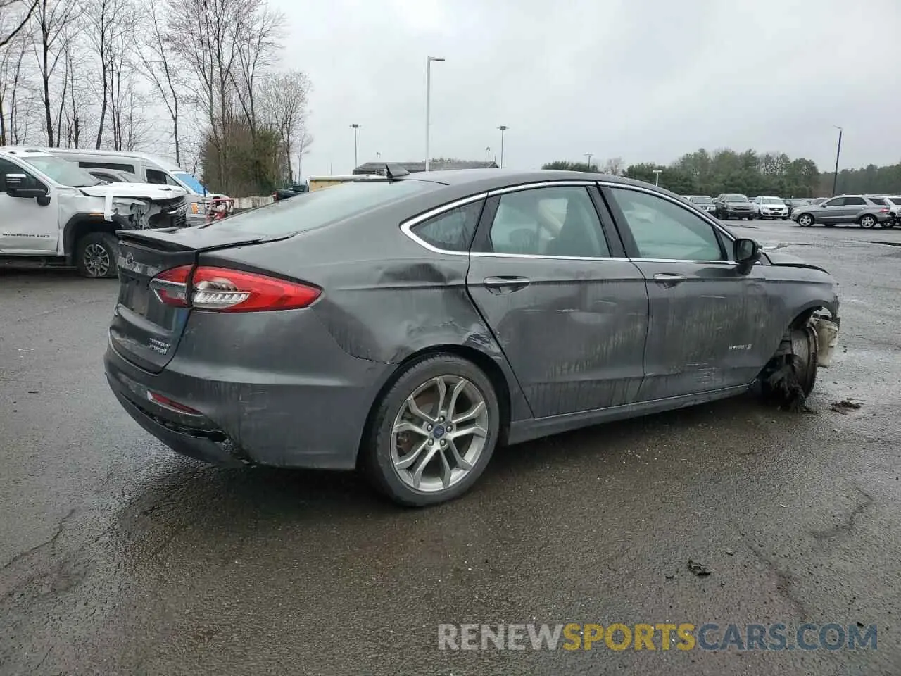 3 fotografías del automóvil dañado 3FA6P0RU8KR257573 FORD FUSION 2019