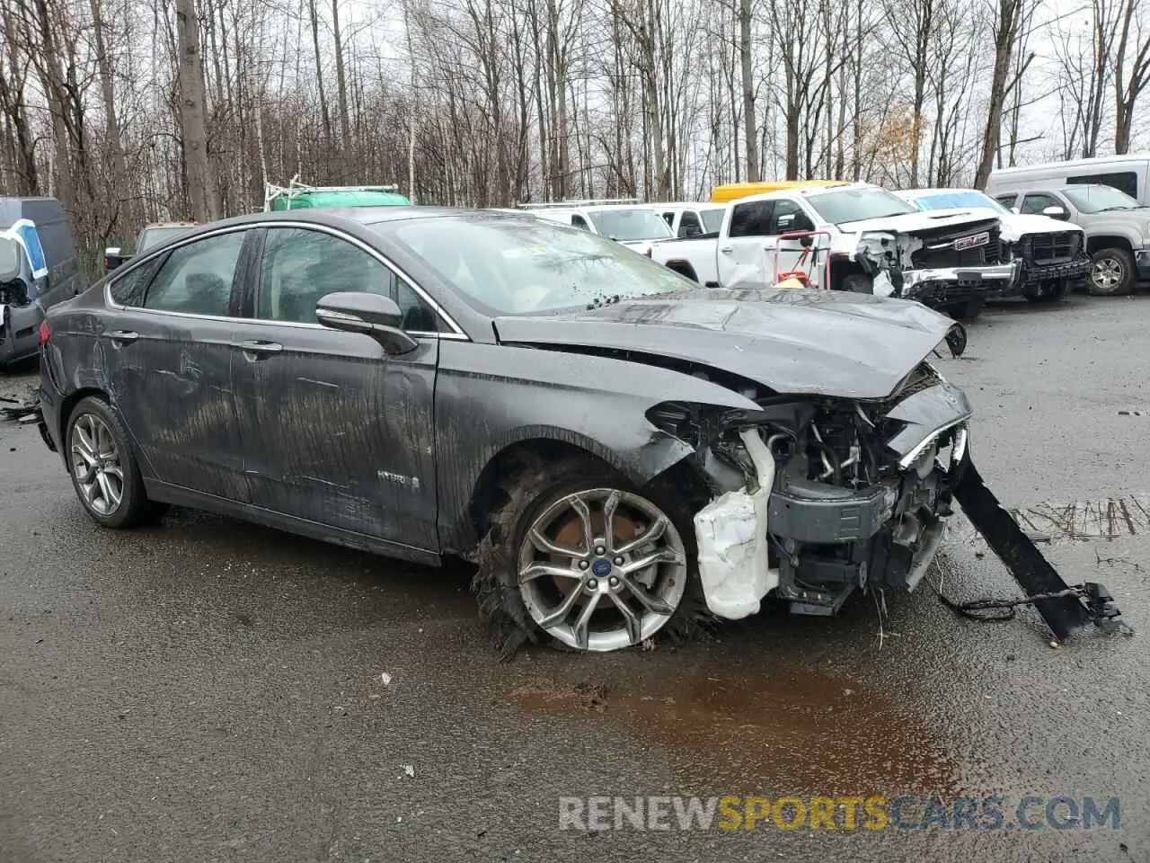 4 fotografías del automóvil dañado 3FA6P0RU8KR257573 FORD FUSION 2019