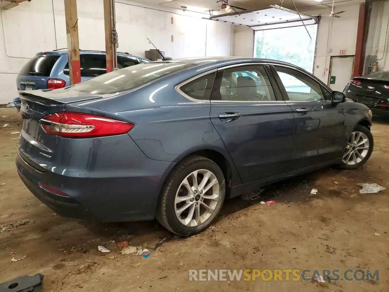 3 fotografías del automóvil dañado 3FA6P0SU1KR191541 FORD FUSION 2019