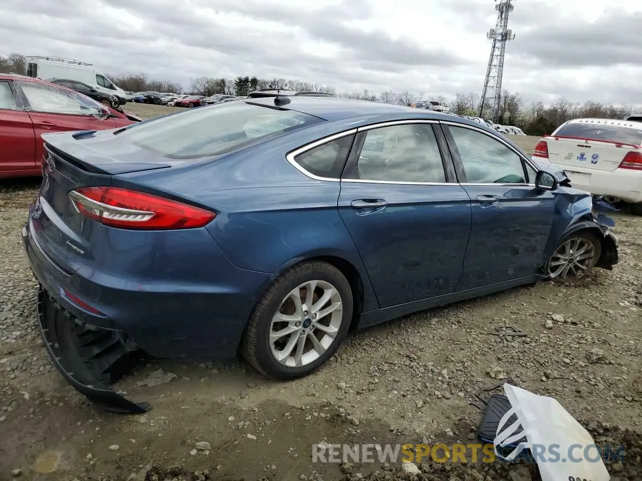 3 fotografías del automóvil dañado 3FA6P0SU6KR146448 FORD FUSION 2019