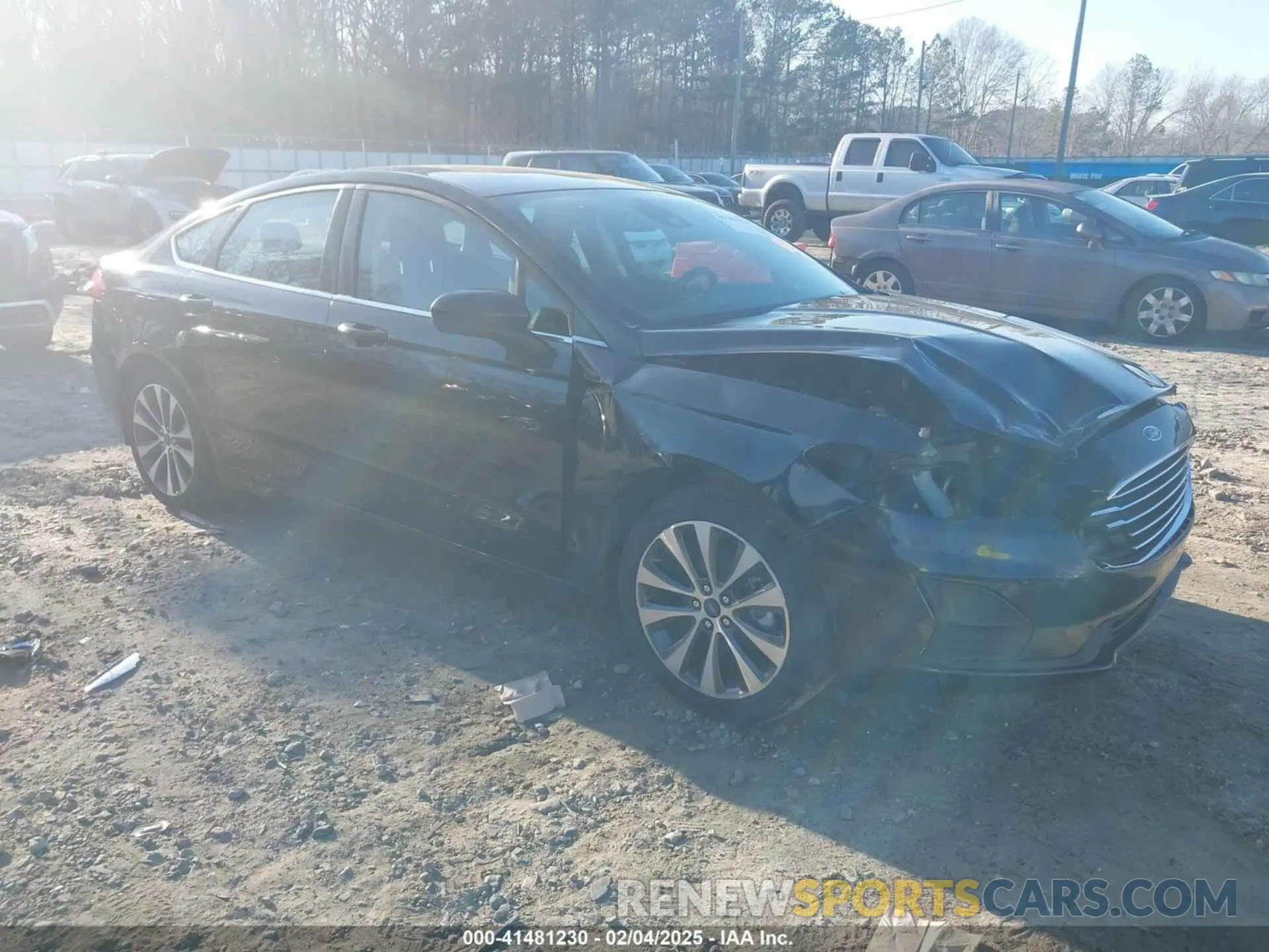 1 fotografías del automóvil dañado 3FA6P0T90KR253697 FORD FUSION 2019