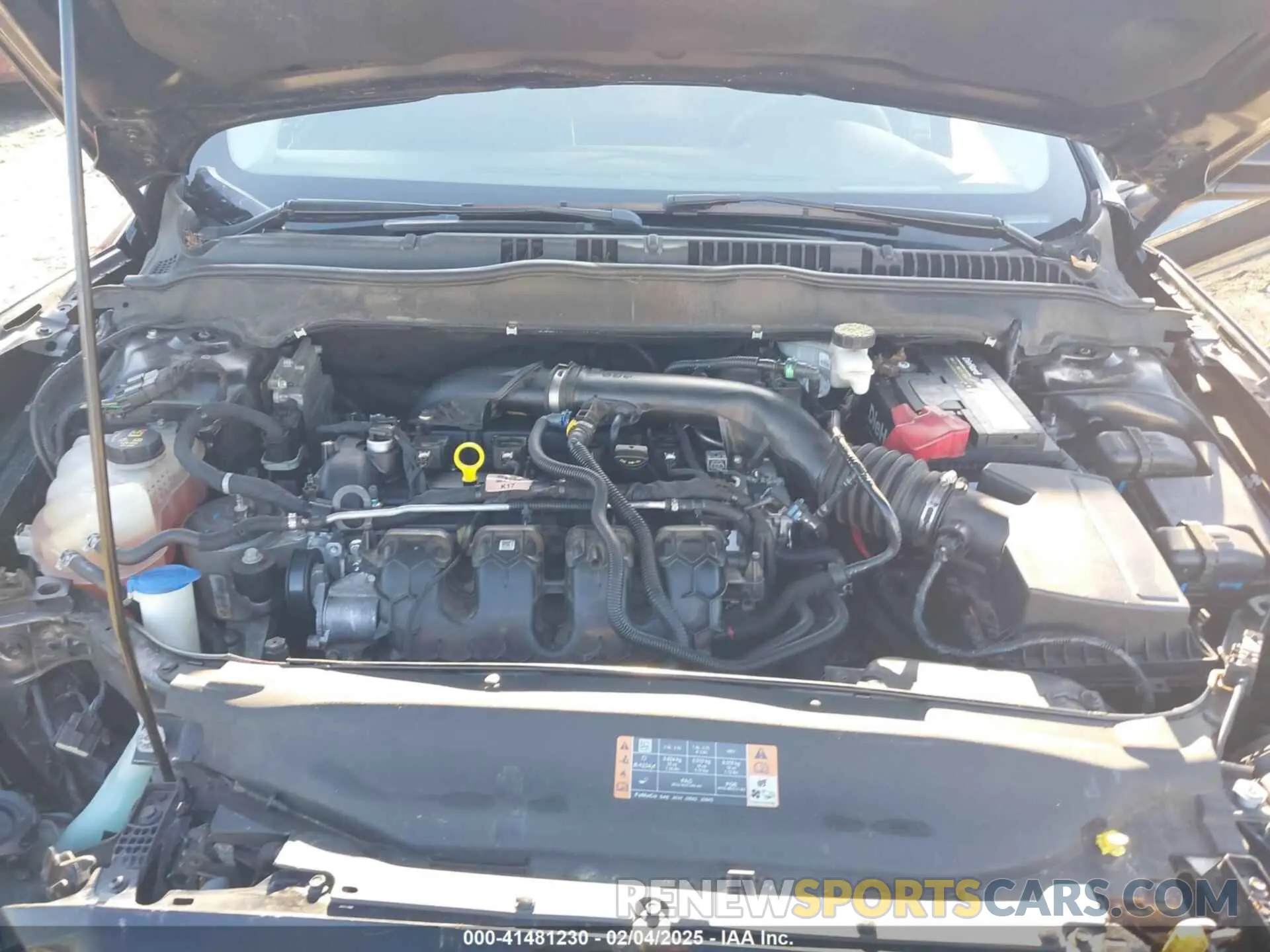 10 fotografías del automóvil dañado 3FA6P0T90KR253697 FORD FUSION 2019