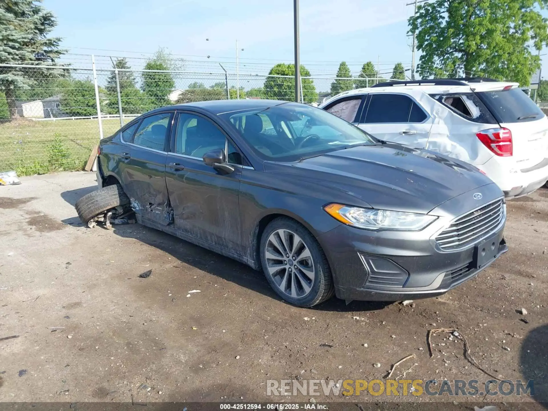 1 fotografías del automóvil dañado 3FA6P0T91KR147629 FORD FUSION 2019