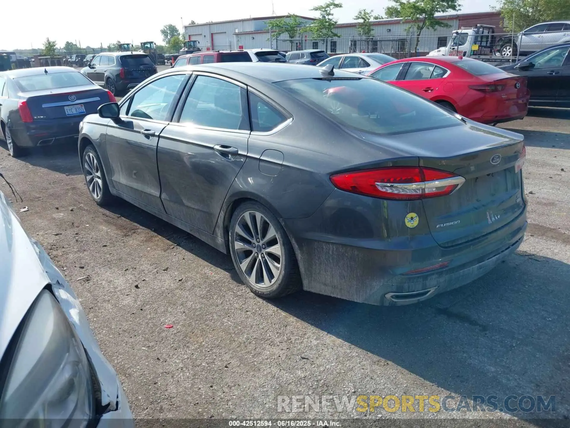 3 fotografías del automóvil dañado 3FA6P0T91KR147629 FORD FUSION 2019
