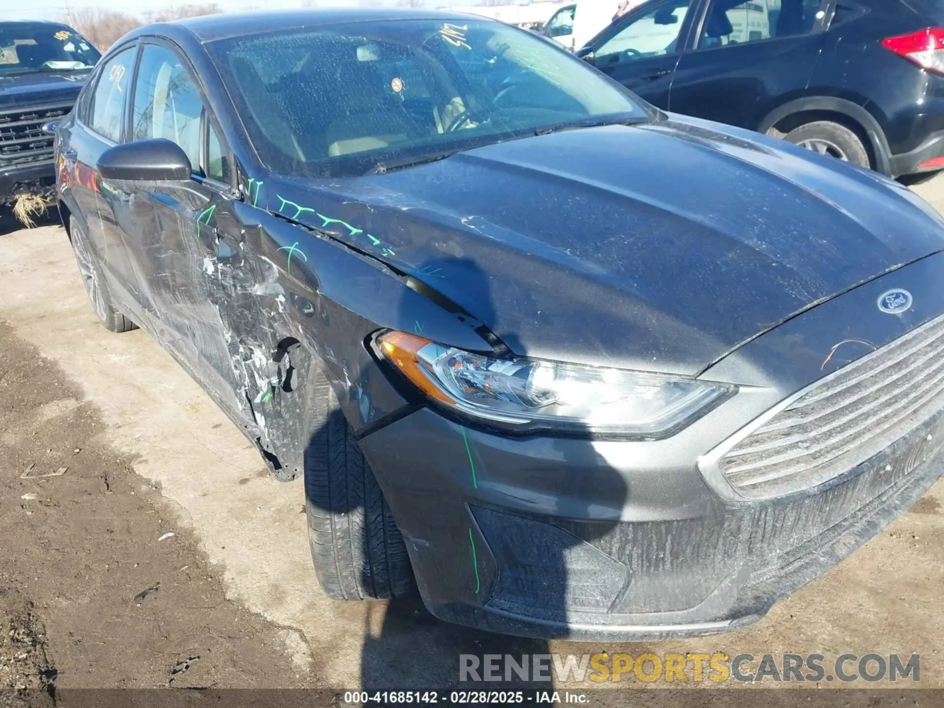 18 fotografías del automóvil dañado 3FA6P0T93KR183239 FORD FUSION 2019