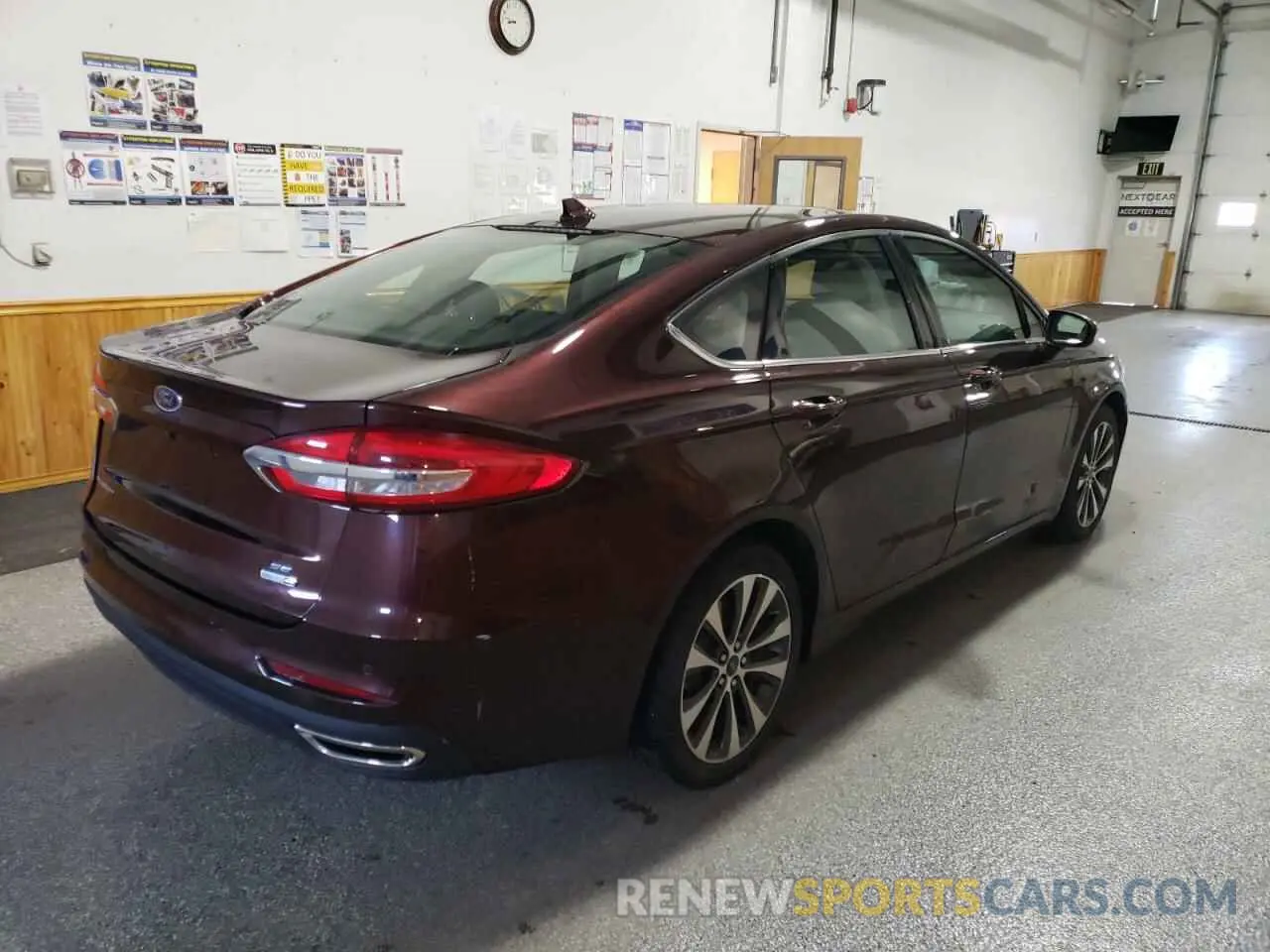 3 fotografías del automóvil dañado 3FA6P0T94KR179796 FORD FUSION 2019