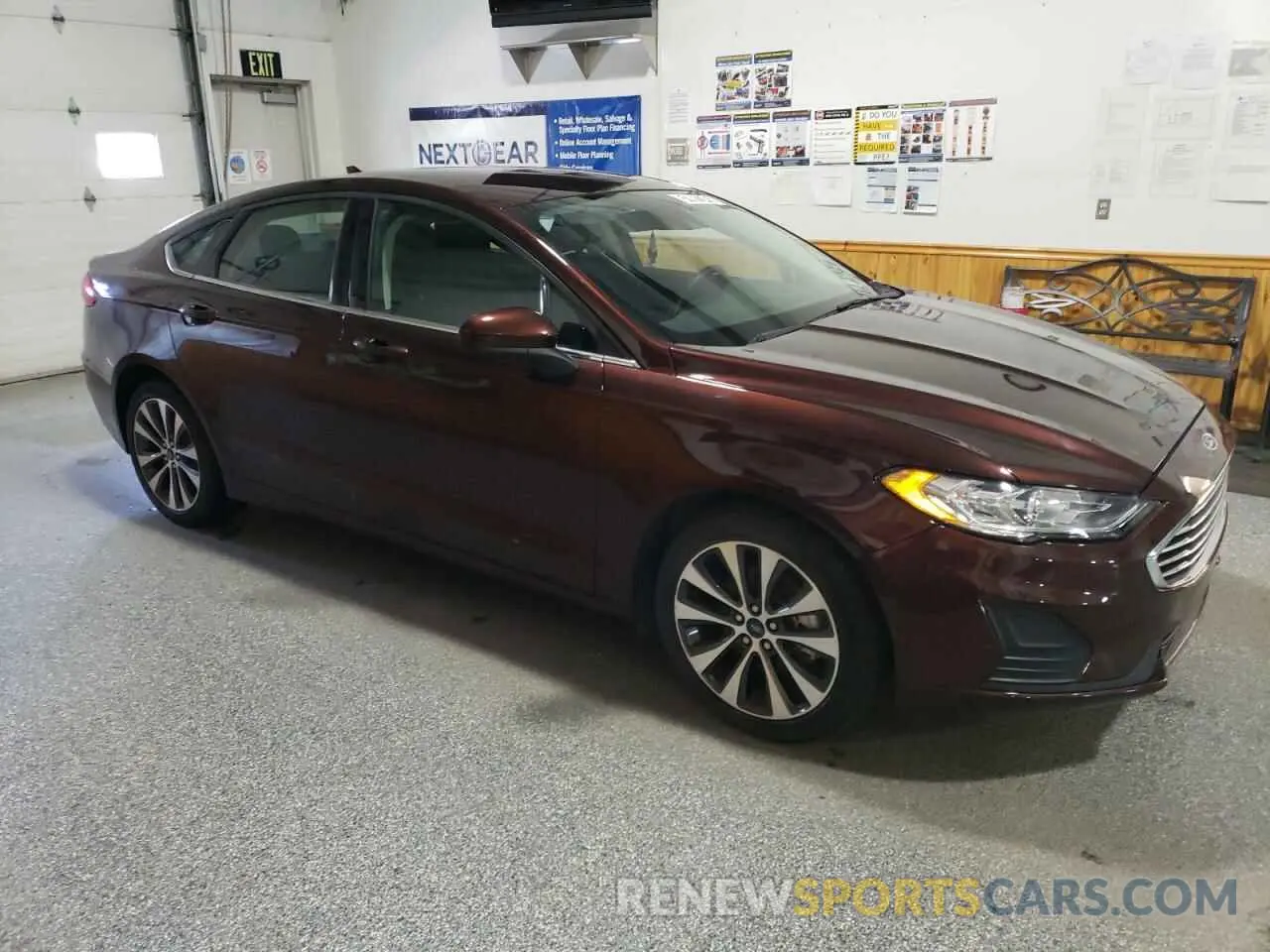 4 fotografías del automóvil dañado 3FA6P0T94KR179796 FORD FUSION 2019