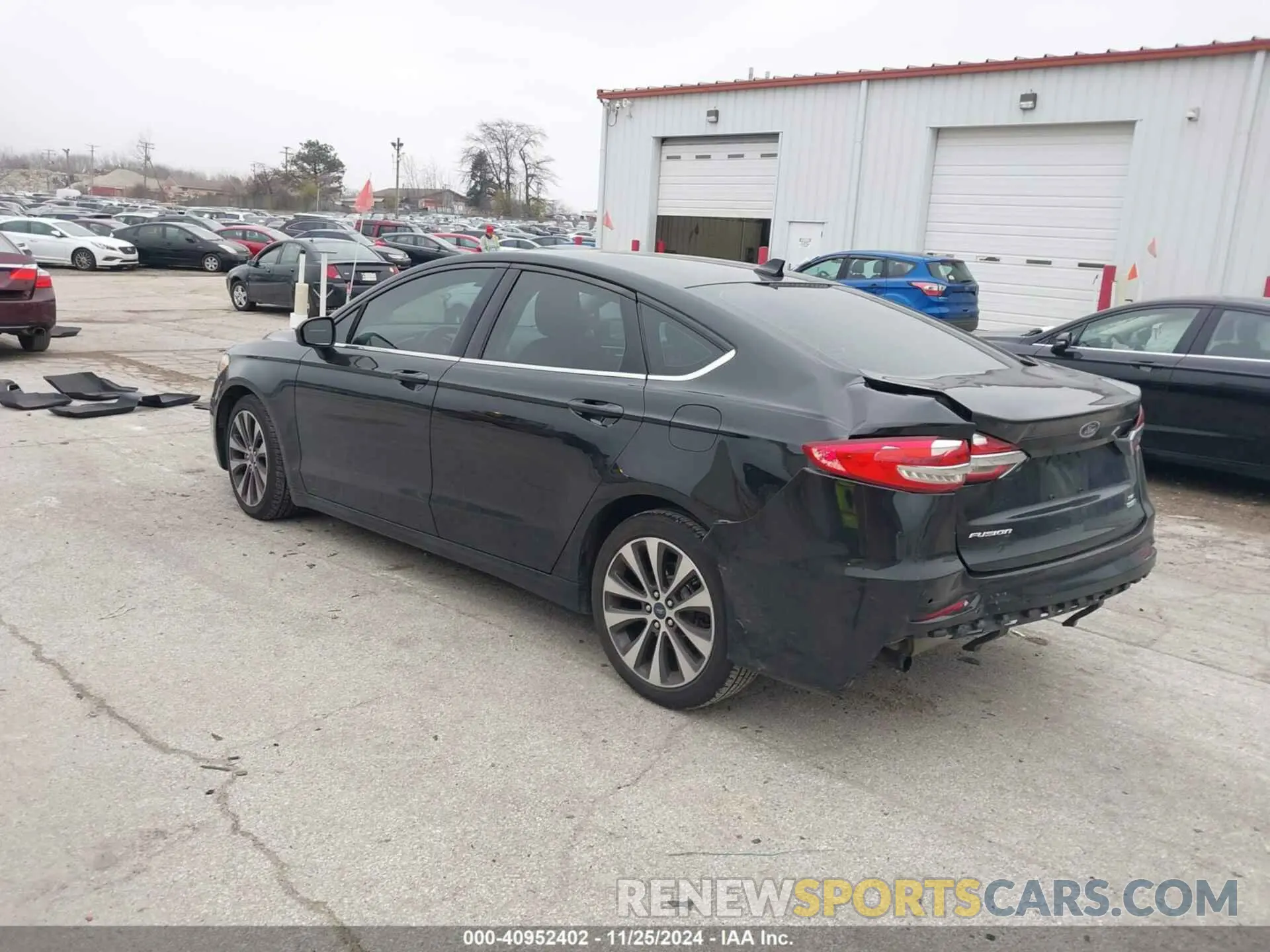 3 fotografías del automóvil dañado 3FA6P0T96KR230425 FORD FUSION 2019