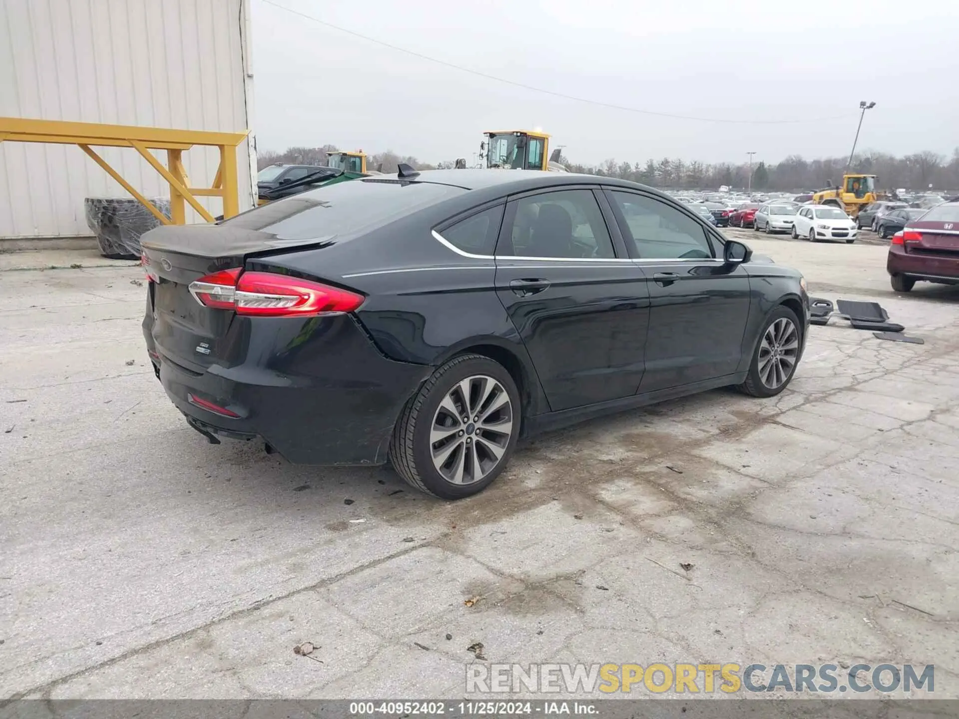 4 fotografías del automóvil dañado 3FA6P0T96KR230425 FORD FUSION 2019