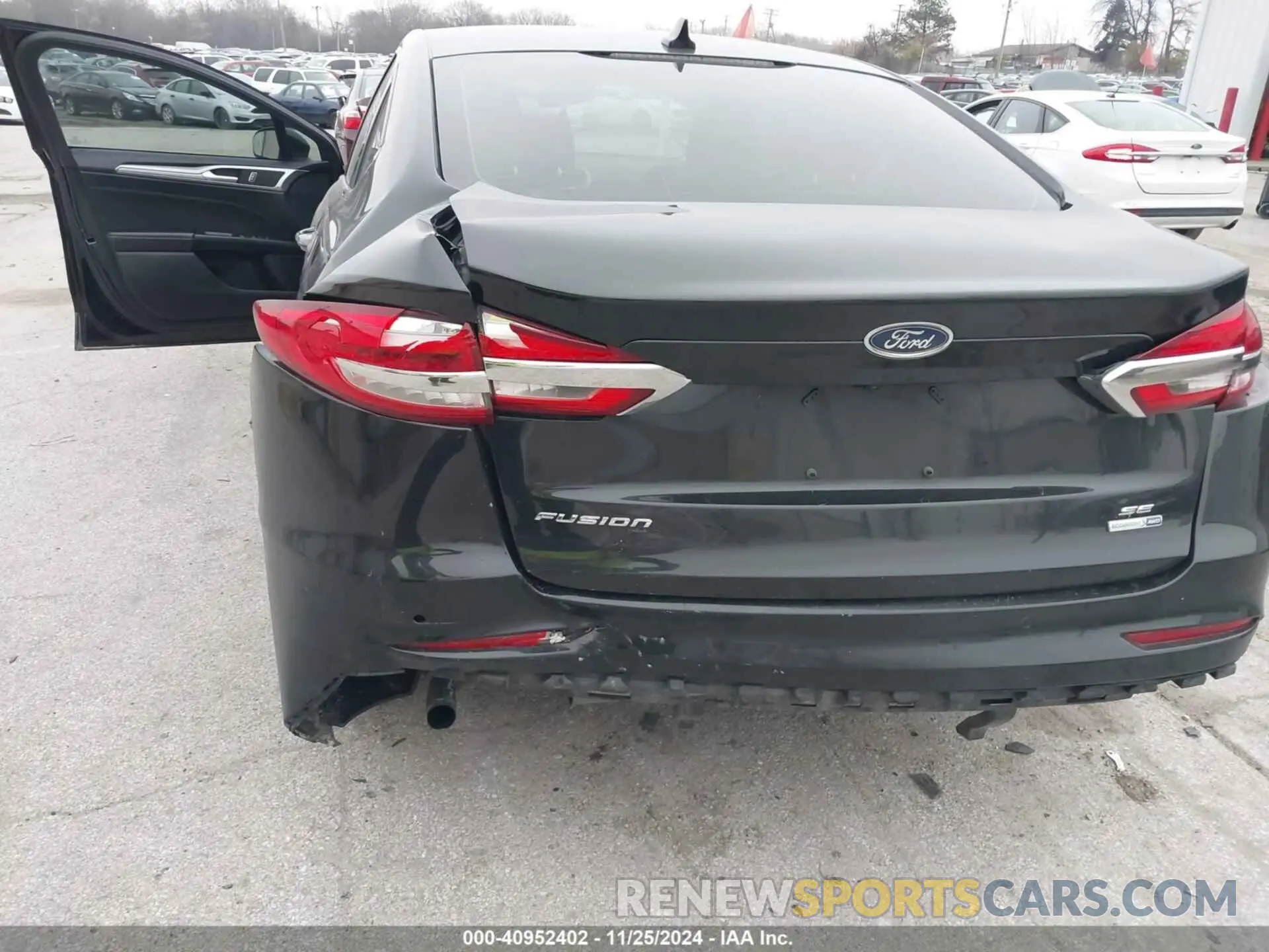 6 fotografías del automóvil dañado 3FA6P0T96KR230425 FORD FUSION 2019