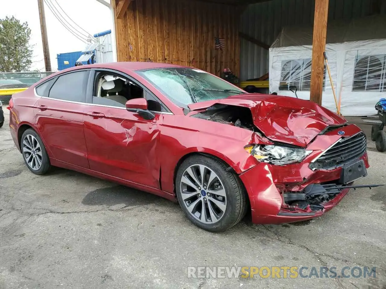 4 fotografías del automóvil dañado 3FA6P0T96KR268673 FORD FUSION 2019