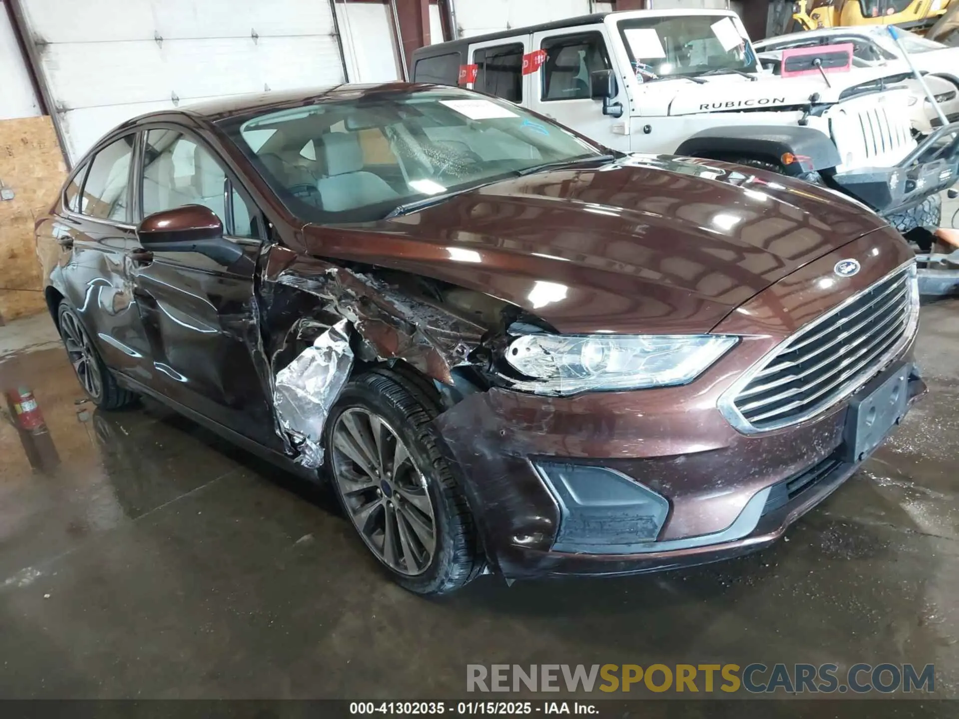 1 fotografías del automóvil dañado 3FA6P0T97KR179422 FORD FUSION 2019