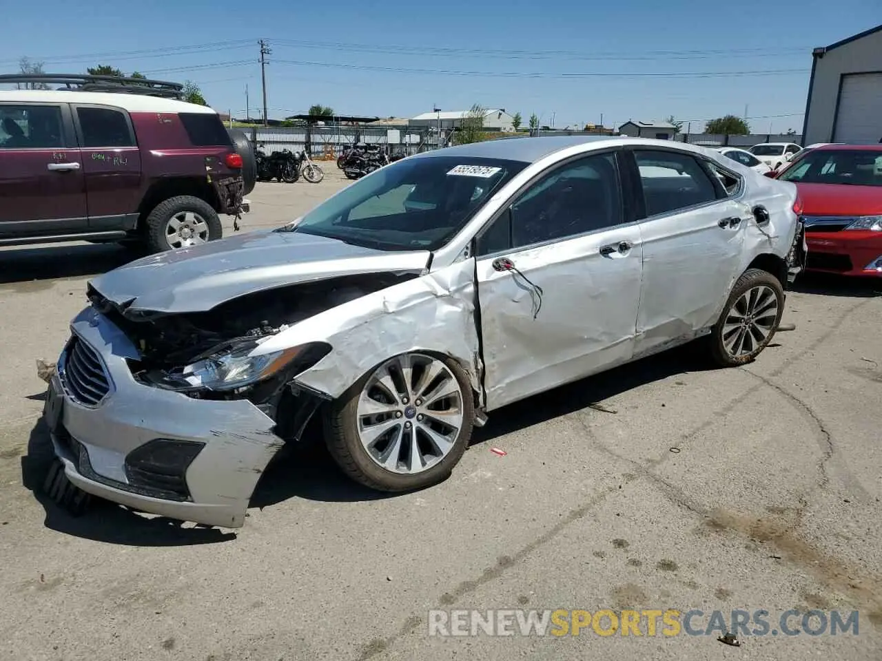 1 fotografías del automóvil dañado 3FA6P0T97KR232085 FORD FUSION 2019