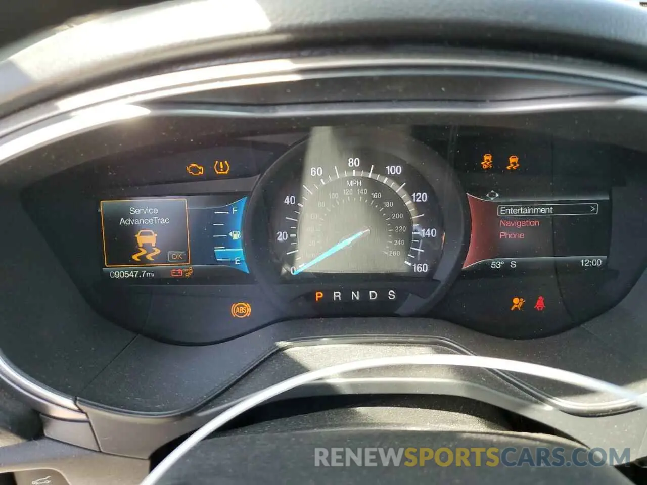9 fotografías del automóvil dañado 3FA6P0T97KR232085 FORD FUSION 2019