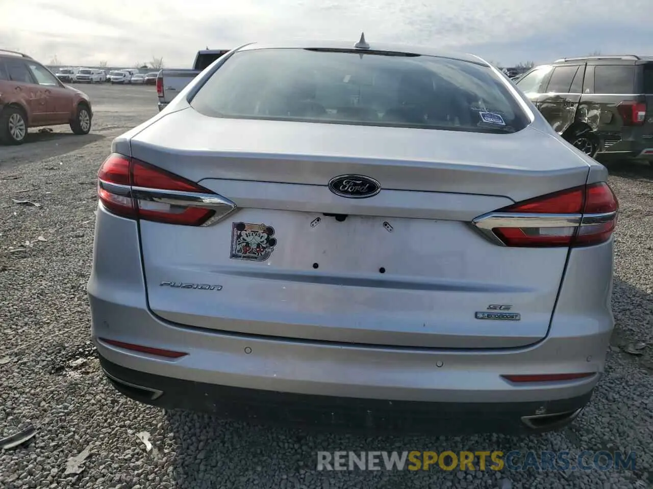 6 fotografías del automóvil dañado 3FA6P0T99KR237983 FORD FUSION 2019