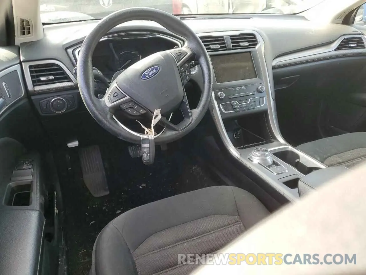 8 fotografías del automóvil dañado 3FA6P0T99KR237983 FORD FUSION 2019