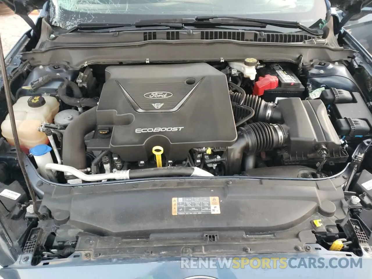11 fotografías del automóvil dañado 3FA6P0VP0KR166054 FORD FUSION 2019