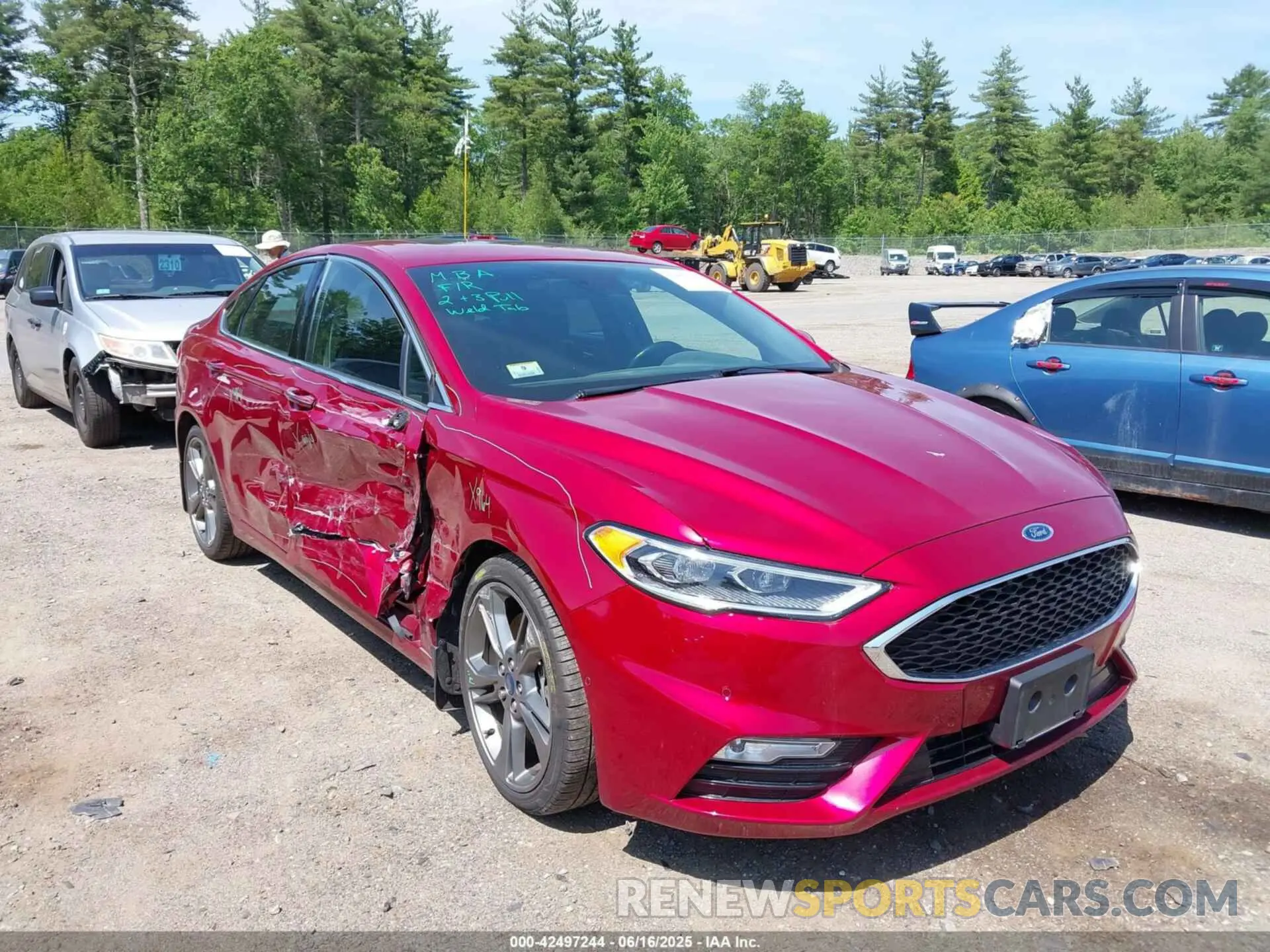1 fotografías del automóvil dañado 3FA6P0VP5KR212168 FORD FUSION 2019