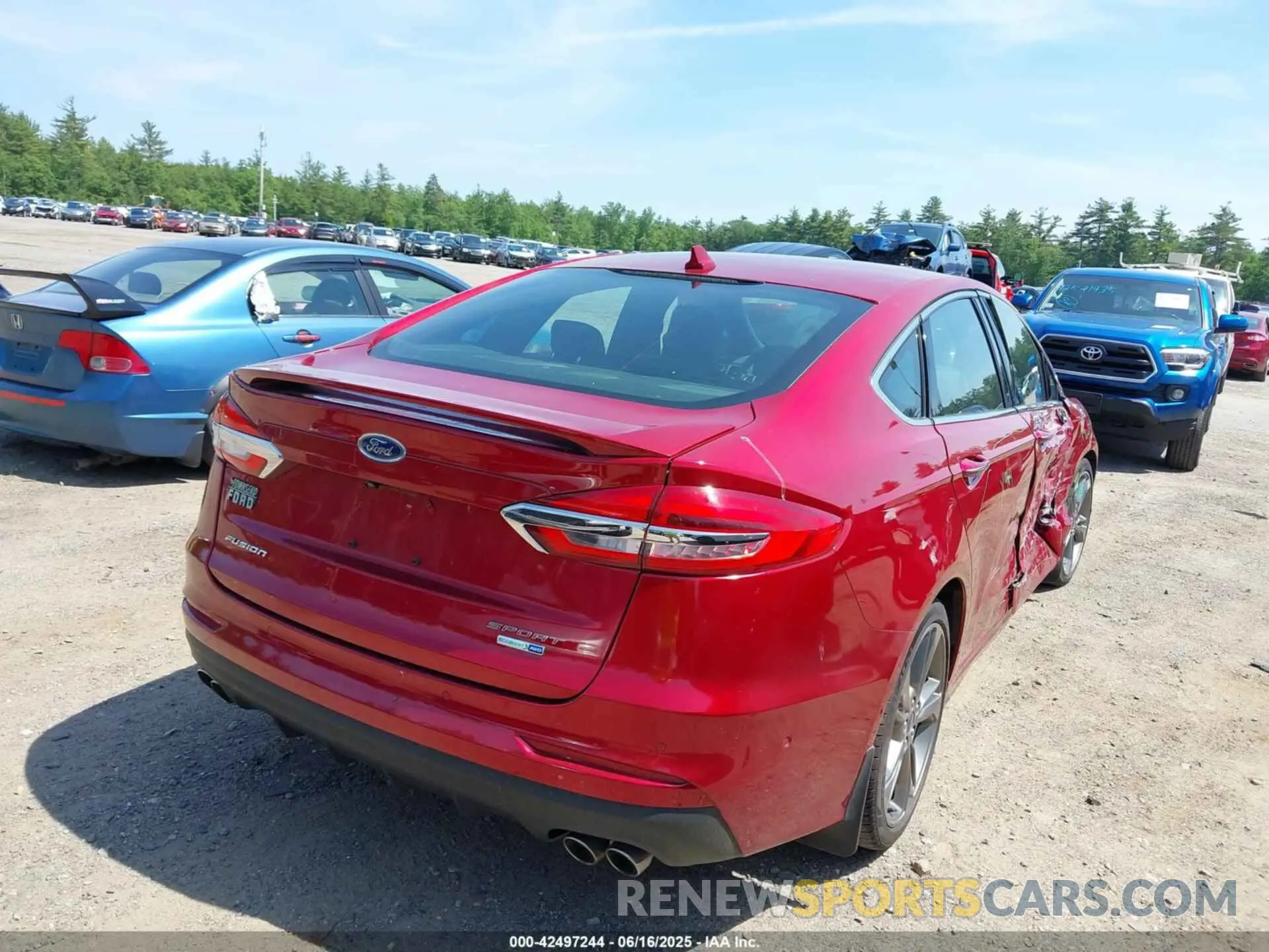 4 fotografías del automóvil dañado 3FA6P0VP5KR212168 FORD FUSION 2019