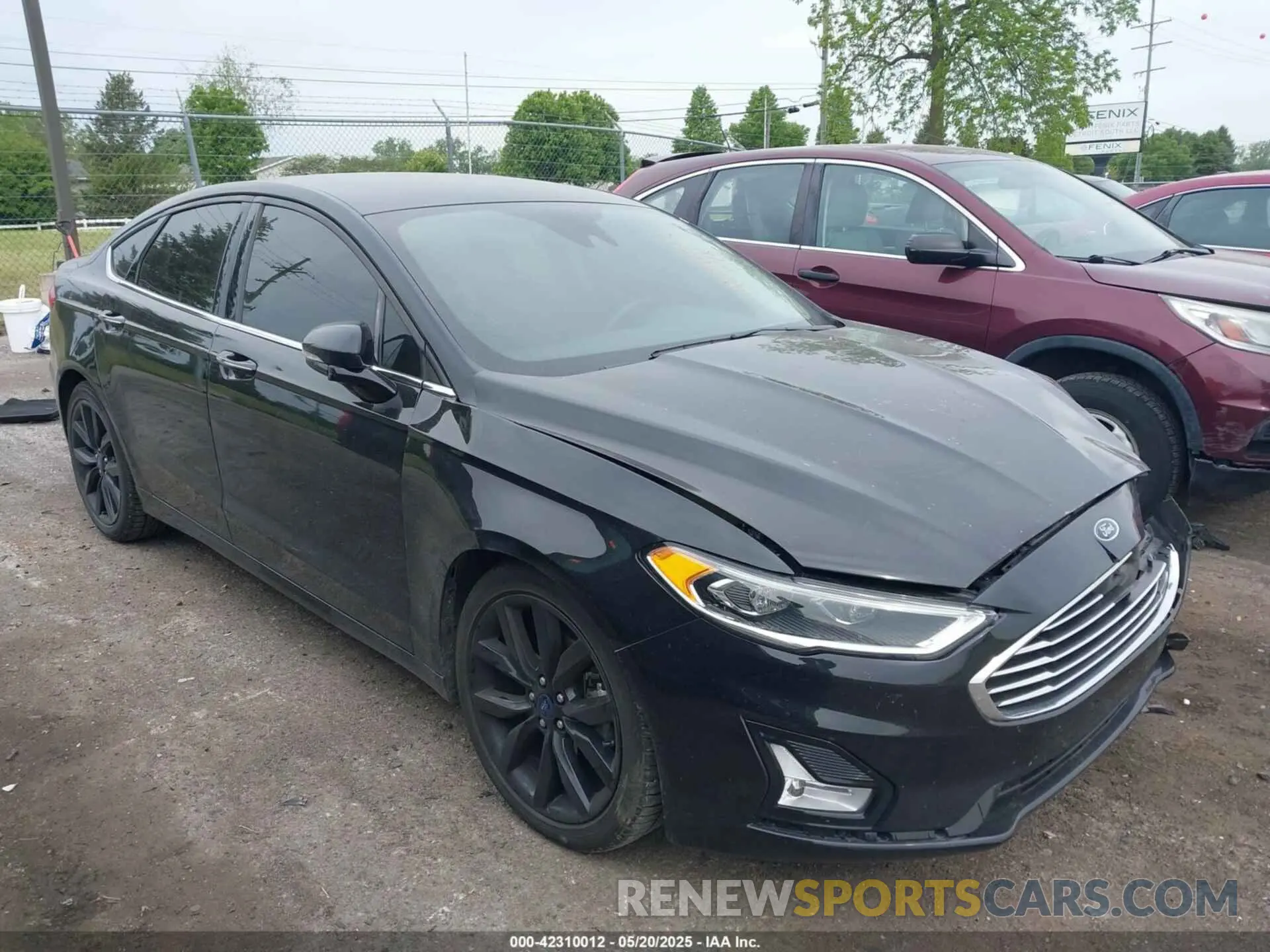 1 fotografías del automóvil dañado 3FA6P0CD2LR145913 FORD FUSION 2020