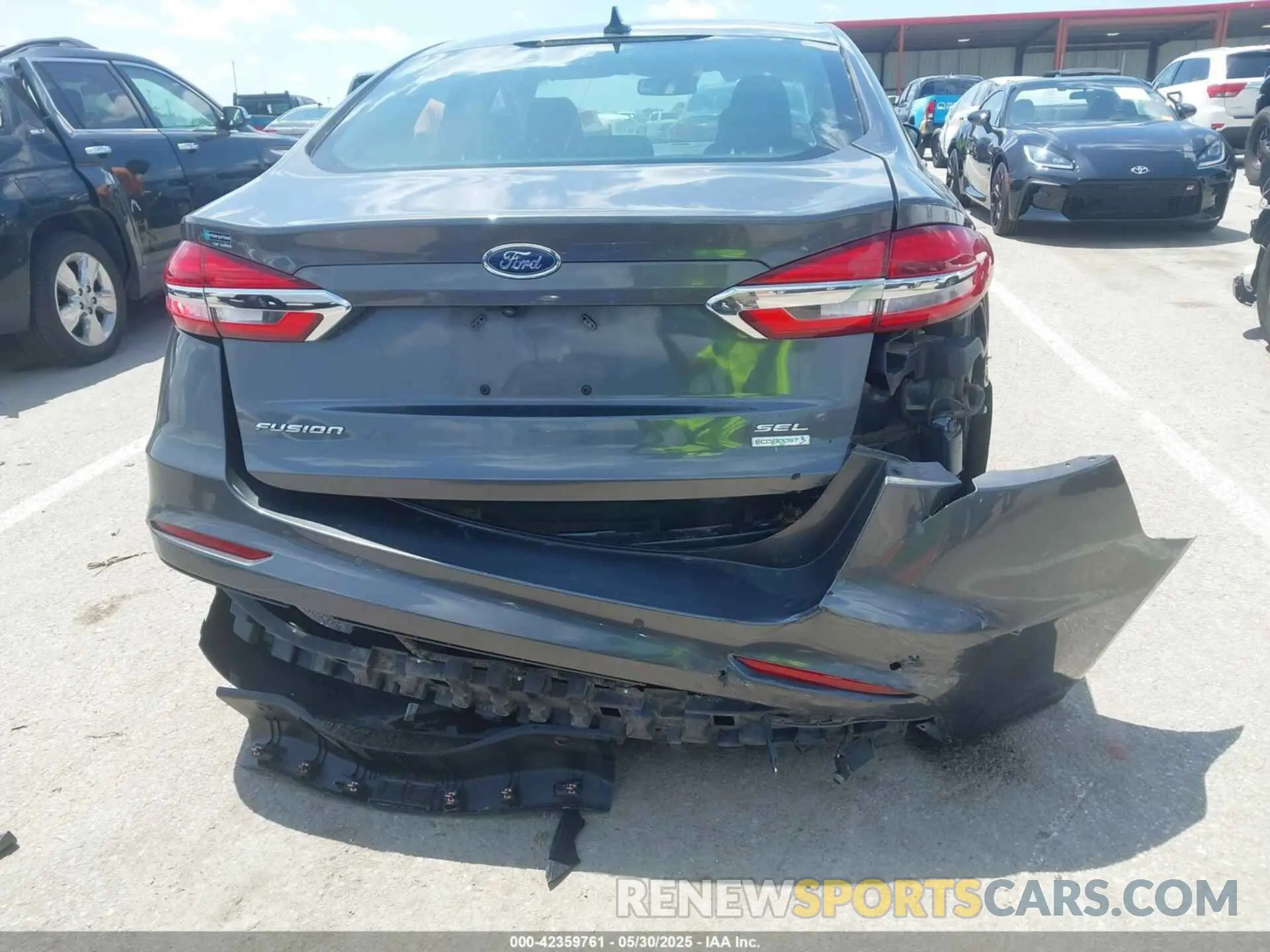 6 fotografías del automóvil dañado 3FA6P0CD5LR173737 FORD FUSION 2020