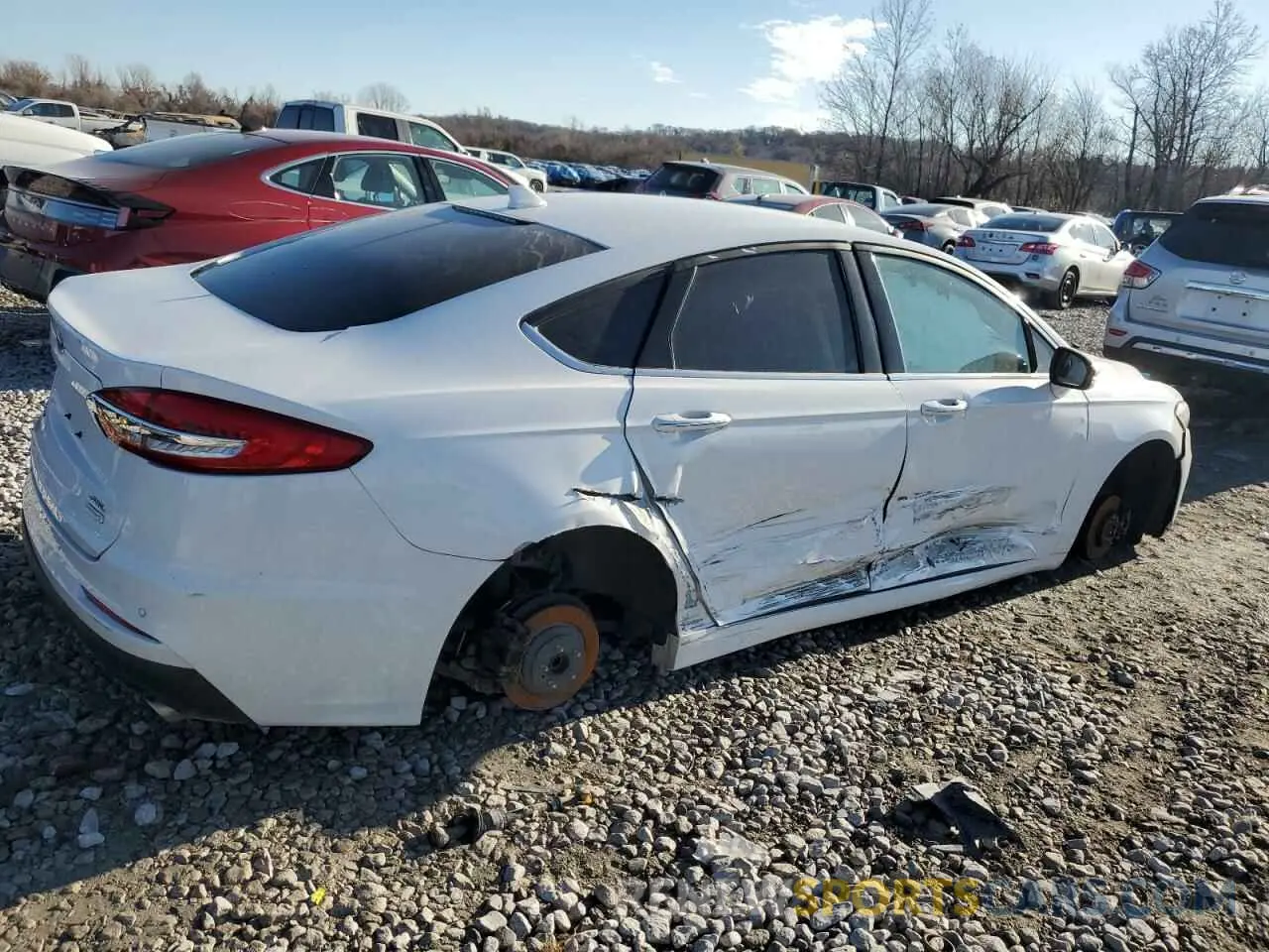 3 fotografías del automóvil dañado 3FA6P0CD5LR177142 FORD FUSION 2020