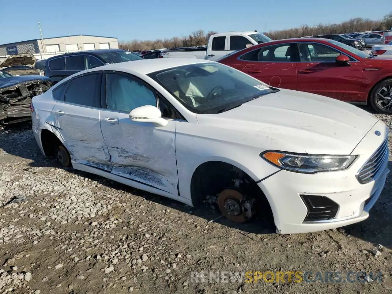 4 fotografías del automóvil dañado 3FA6P0CD5LR177142 FORD FUSION 2020