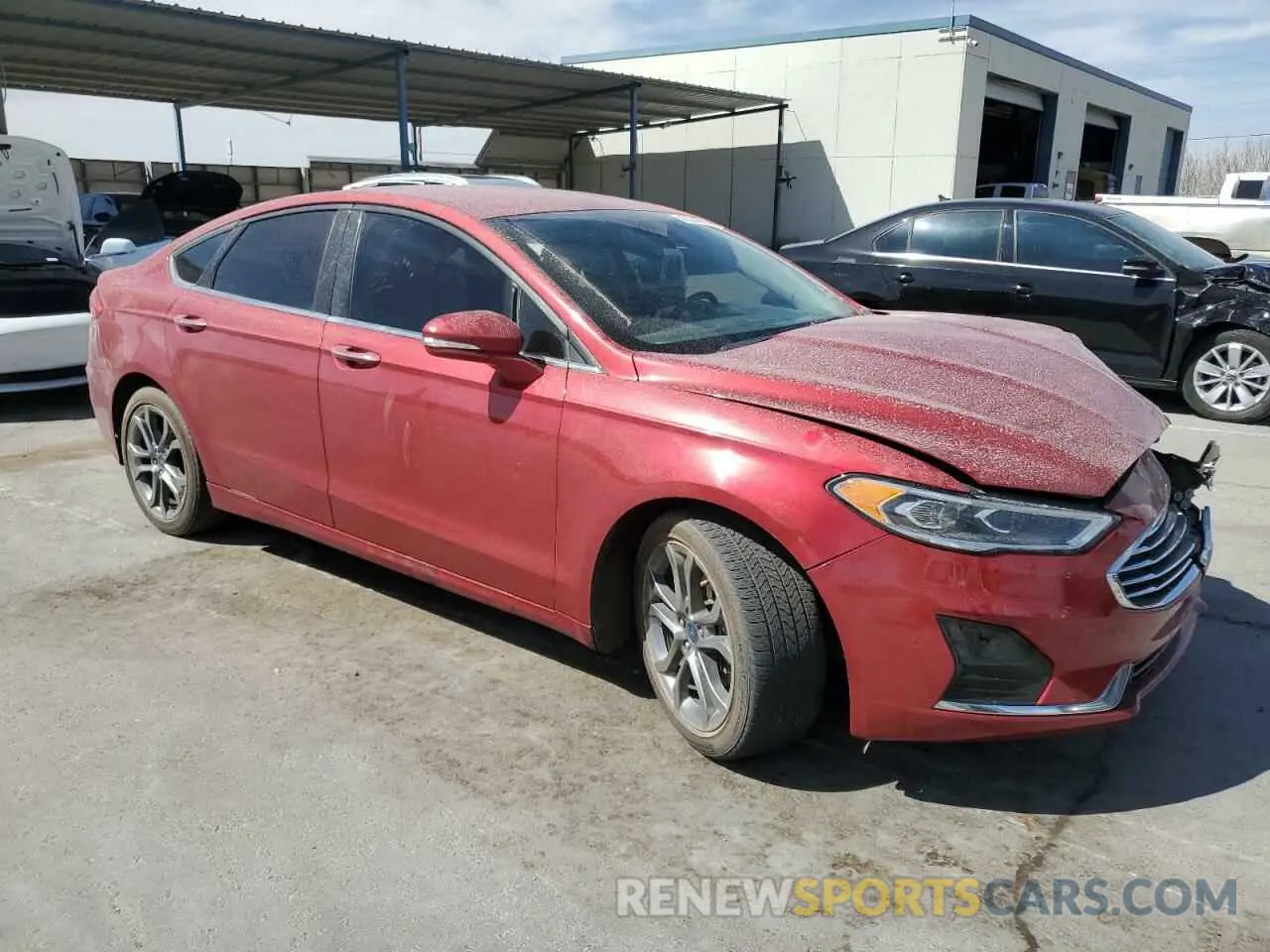 4 fotografías del automóvil dañado 3FA6P0CD5LR195737 FORD FUSION 2020