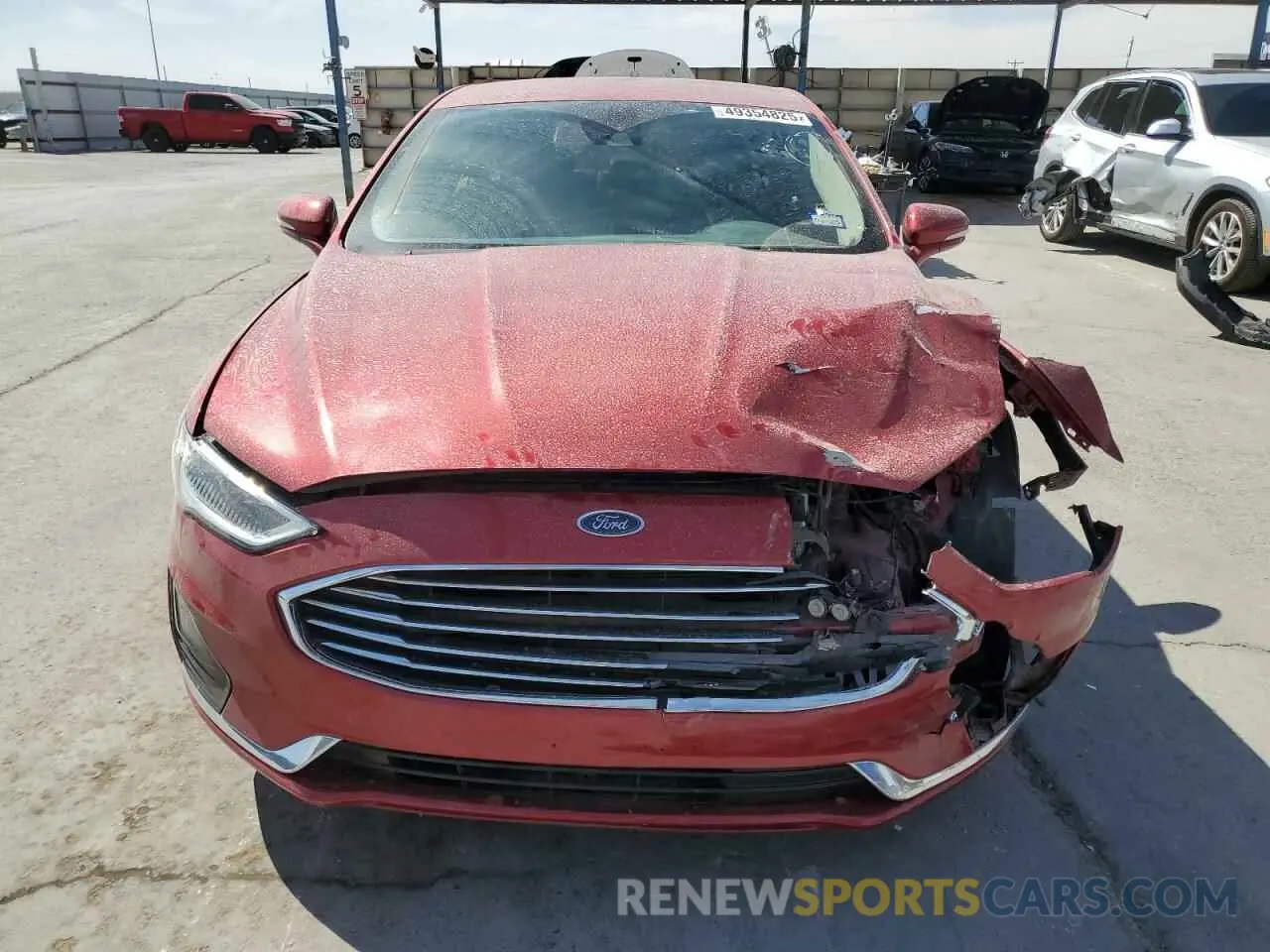 5 fotografías del automóvil dañado 3FA6P0CD5LR195737 FORD FUSION 2020