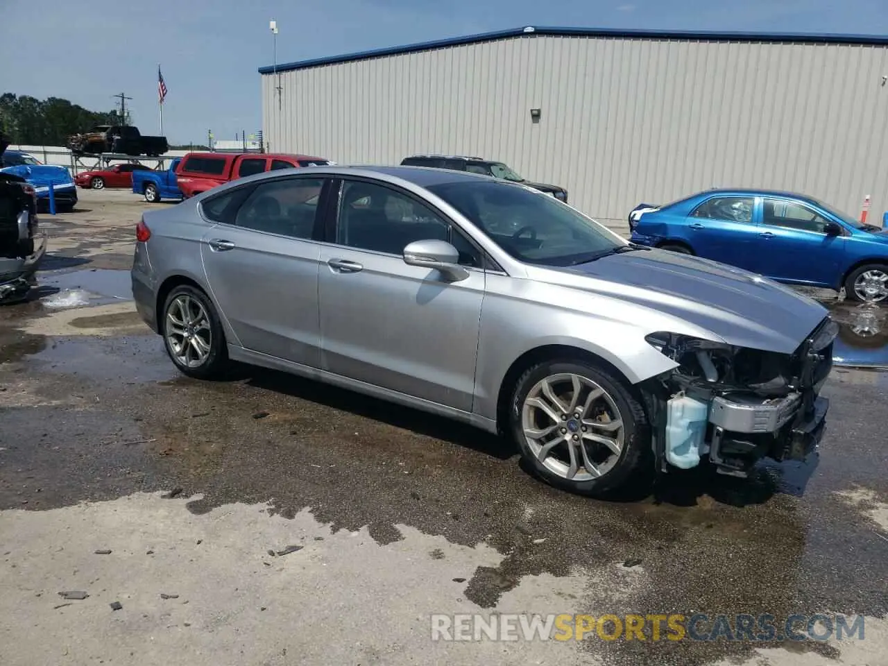4 fotografías del automóvil dañado 3FA6P0CD5LR206610 FORD FUSION 2020