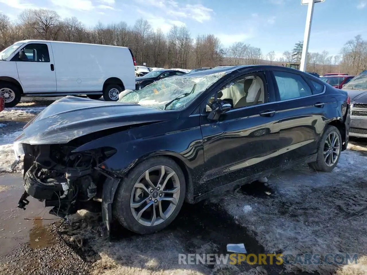 1 fotografías del automóvil dañado 3FA6P0CDXLR128292 FORD FUSION 2020