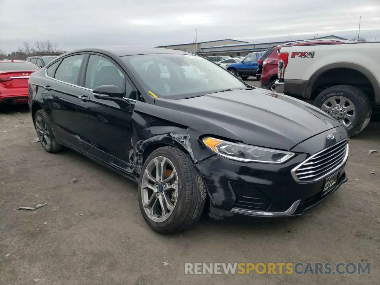 4 fotografías del automóvil dañado 3FA6P0CDXLR137154 FORD FUSION 2020