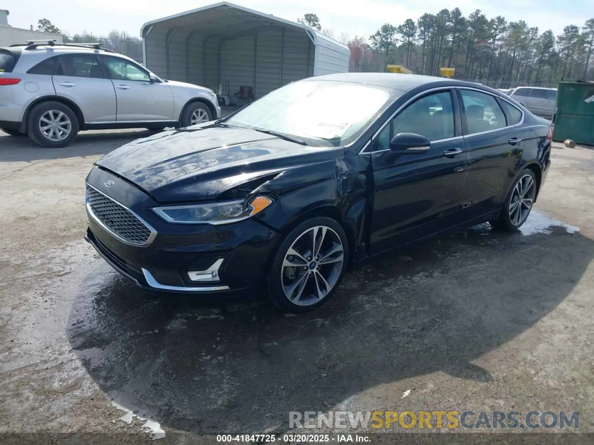 2 fotografías del automóvil dañado 3FA6P0D90LR137979 FORD FUSION 2020