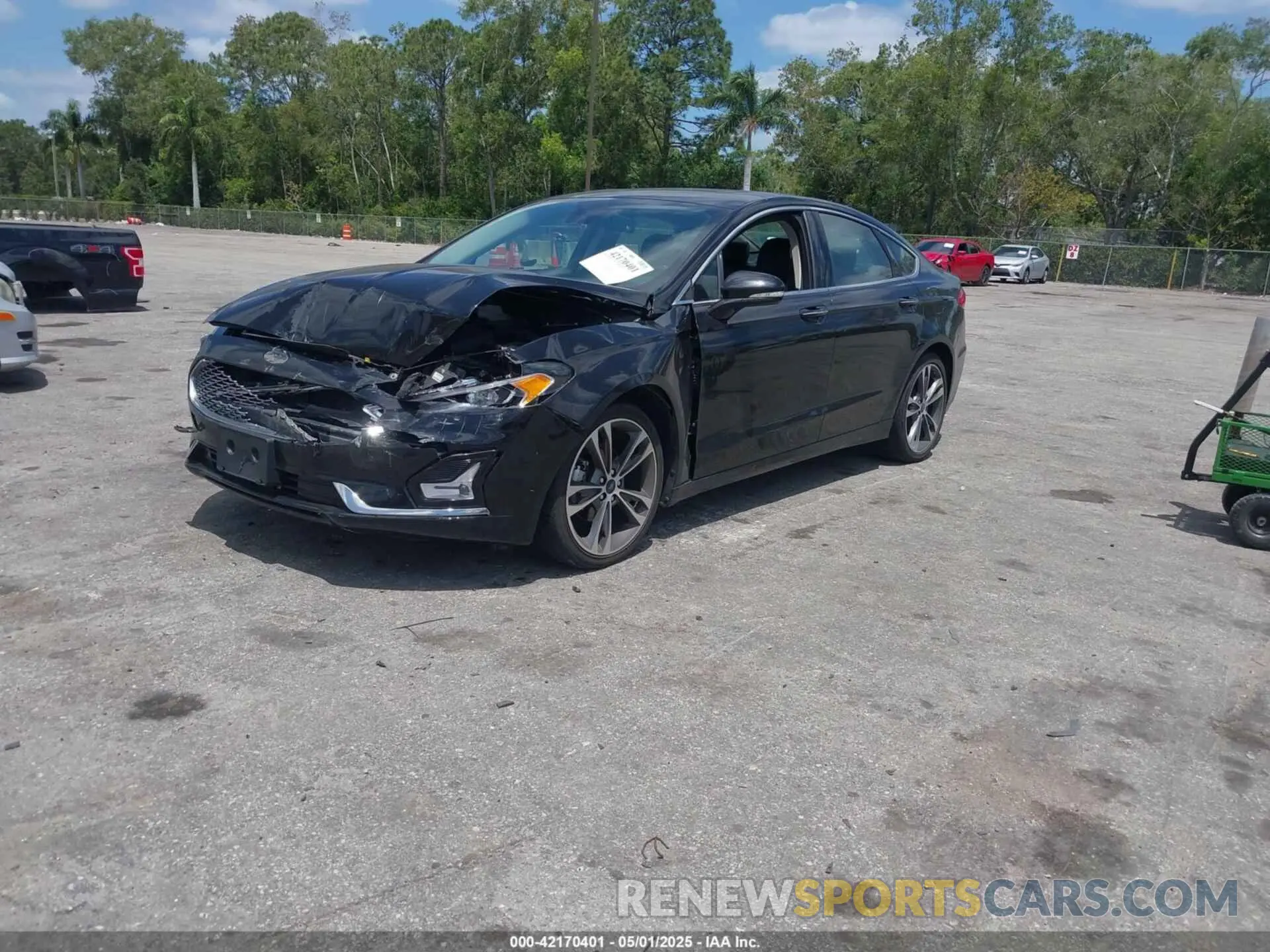2 fotografías del automóvil dañado 3FA6P0D90LR175065 FORD FUSION 2020