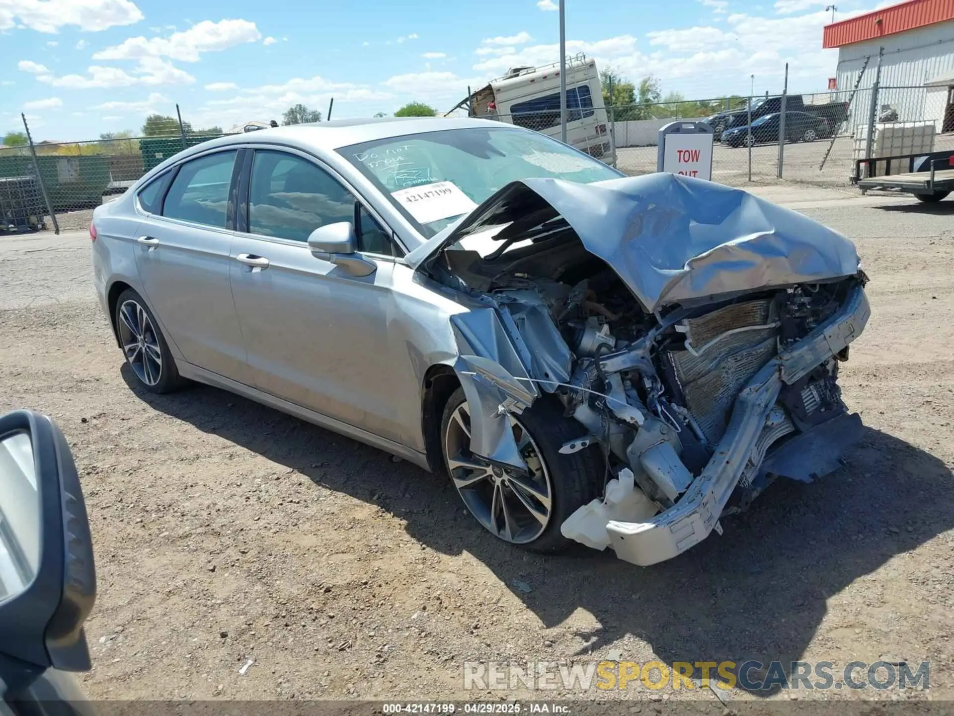 1 fotografías del automóvil dañado 3FA6P0D92LR136722 FORD FUSION 2020