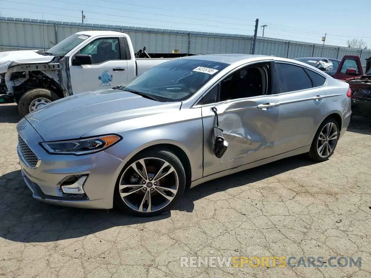 1 fotografías del automóvil dañado 3FA6P0D93LR117113 FORD FUSION 2020
