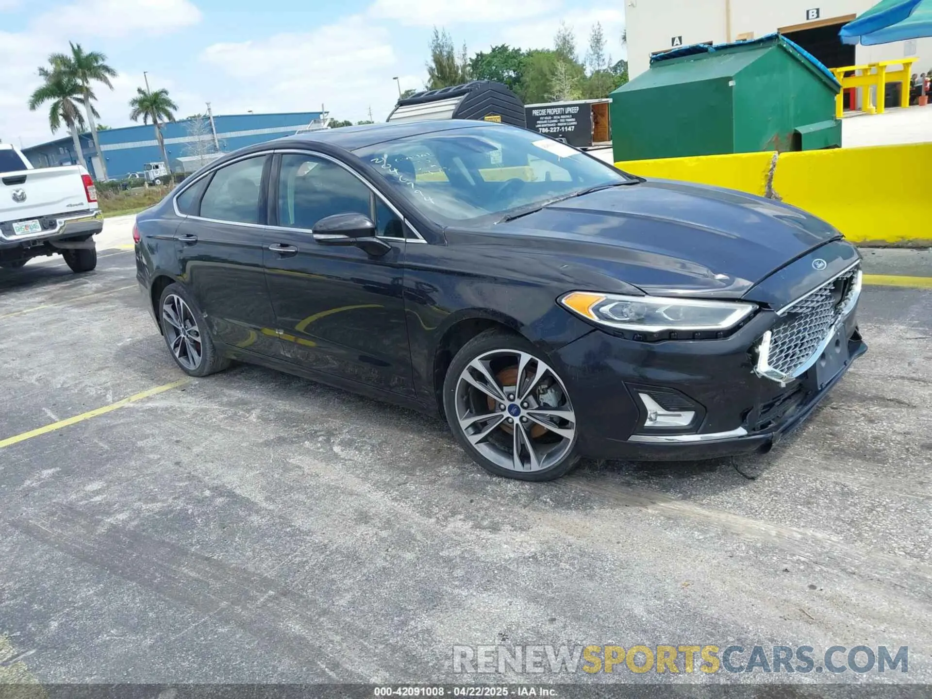 1 fotografías del automóvil dañado 3FA6P0D93LR117287 FORD FUSION 2020