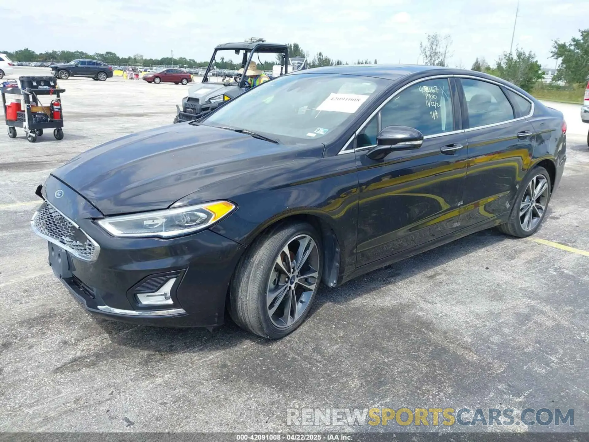 2 fotografías del automóvil dañado 3FA6P0D93LR117287 FORD FUSION 2020