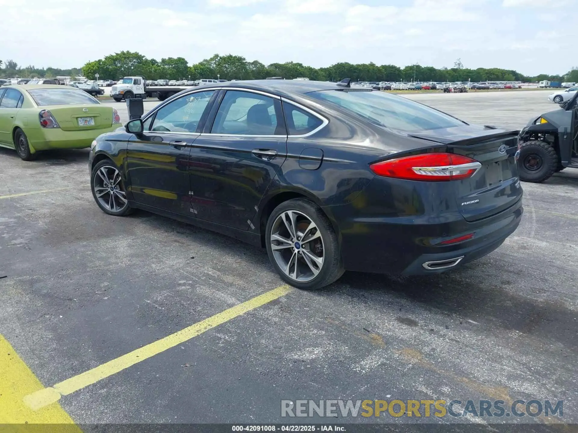 3 fotografías del automóvil dañado 3FA6P0D93LR117287 FORD FUSION 2020