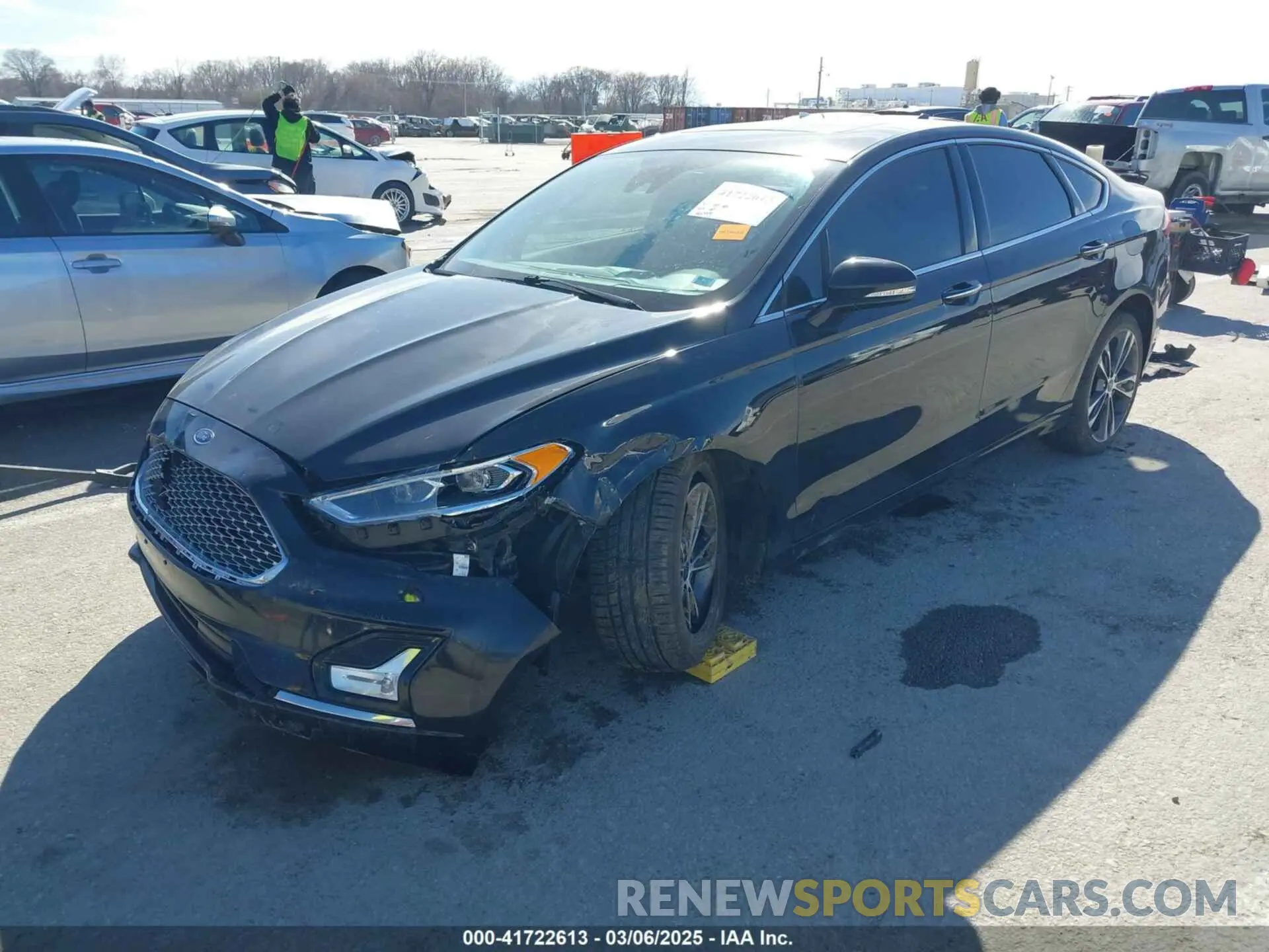 2 fotografías del automóvil dañado 3FA6P0D93LR131495 FORD FUSION 2020