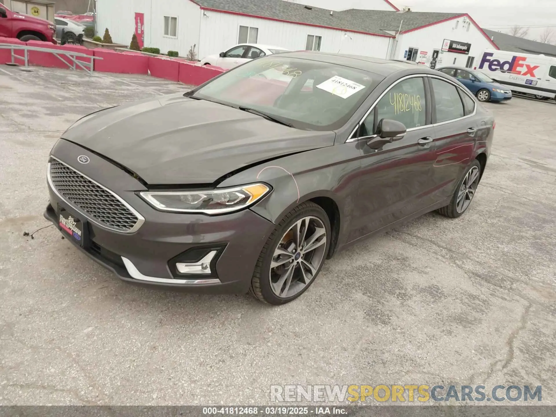 2 fotografías del automóvil dañado 3FA6P0D94LR138861 FORD FUSION 2020