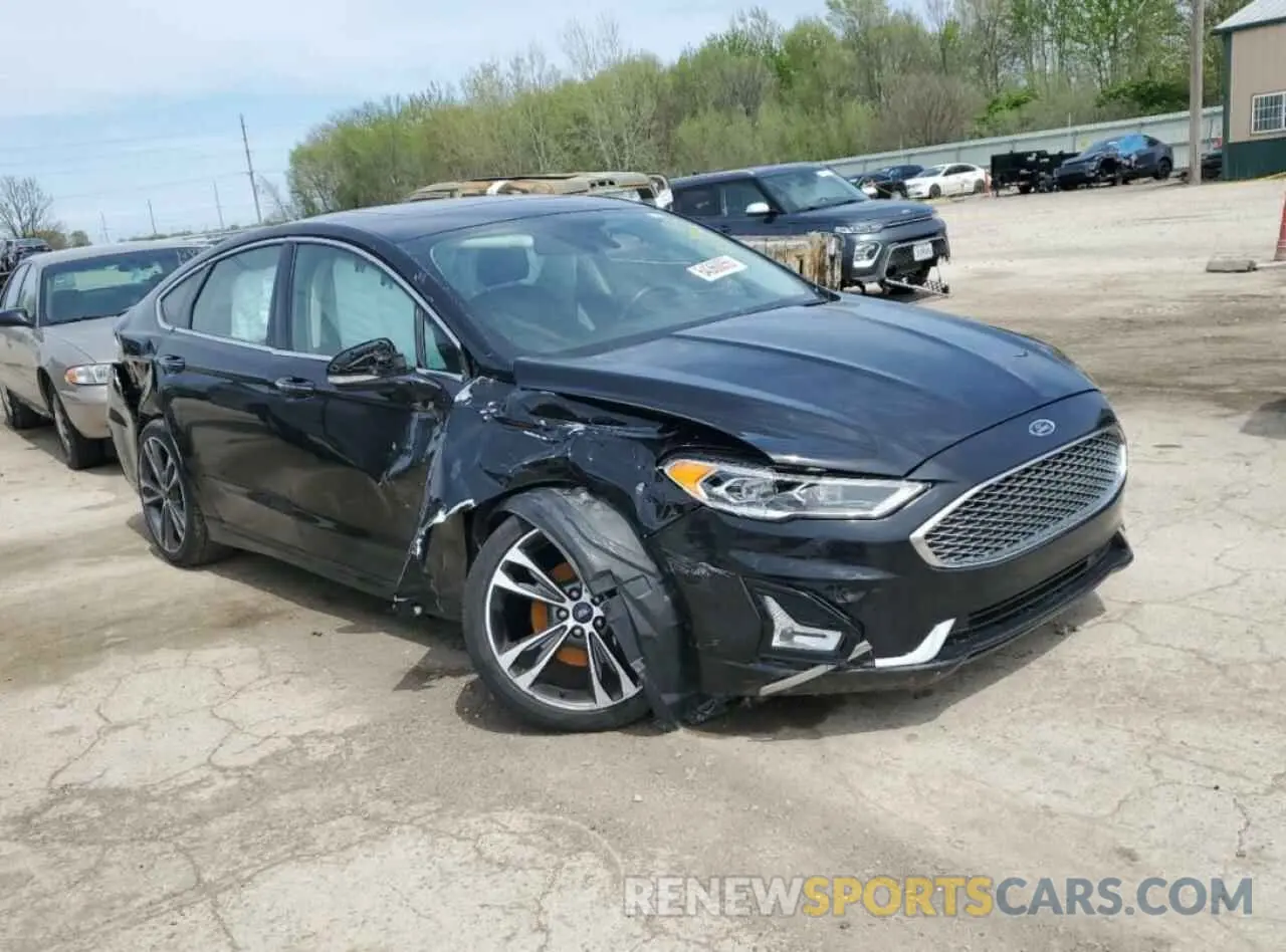 4 fotografías del automóvil dañado 3FA6P0D95LR193335 FORD FUSION 2020