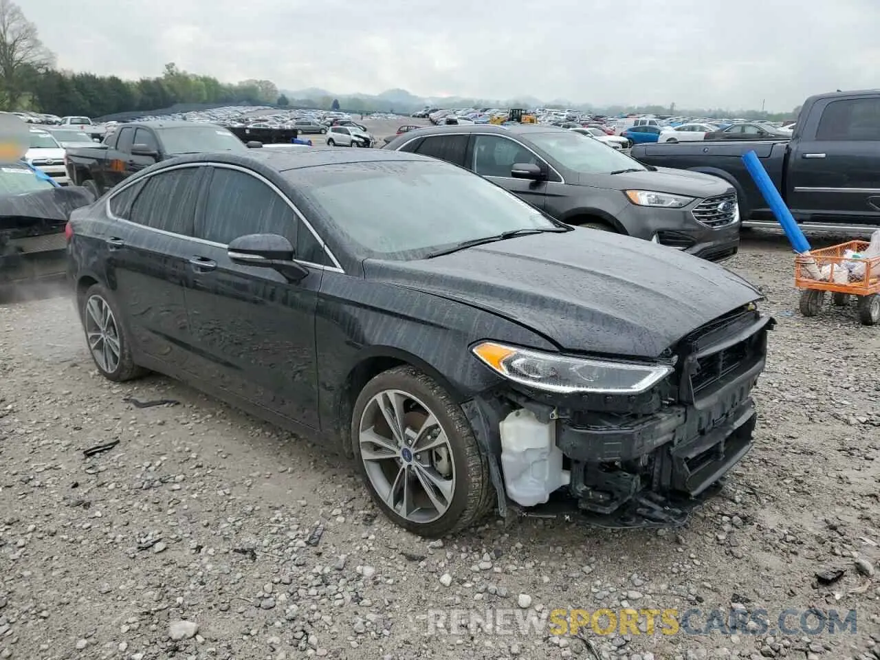 4 fotografías del automóvil dañado 3FA6P0D97LR205100 FORD FUSION 2020