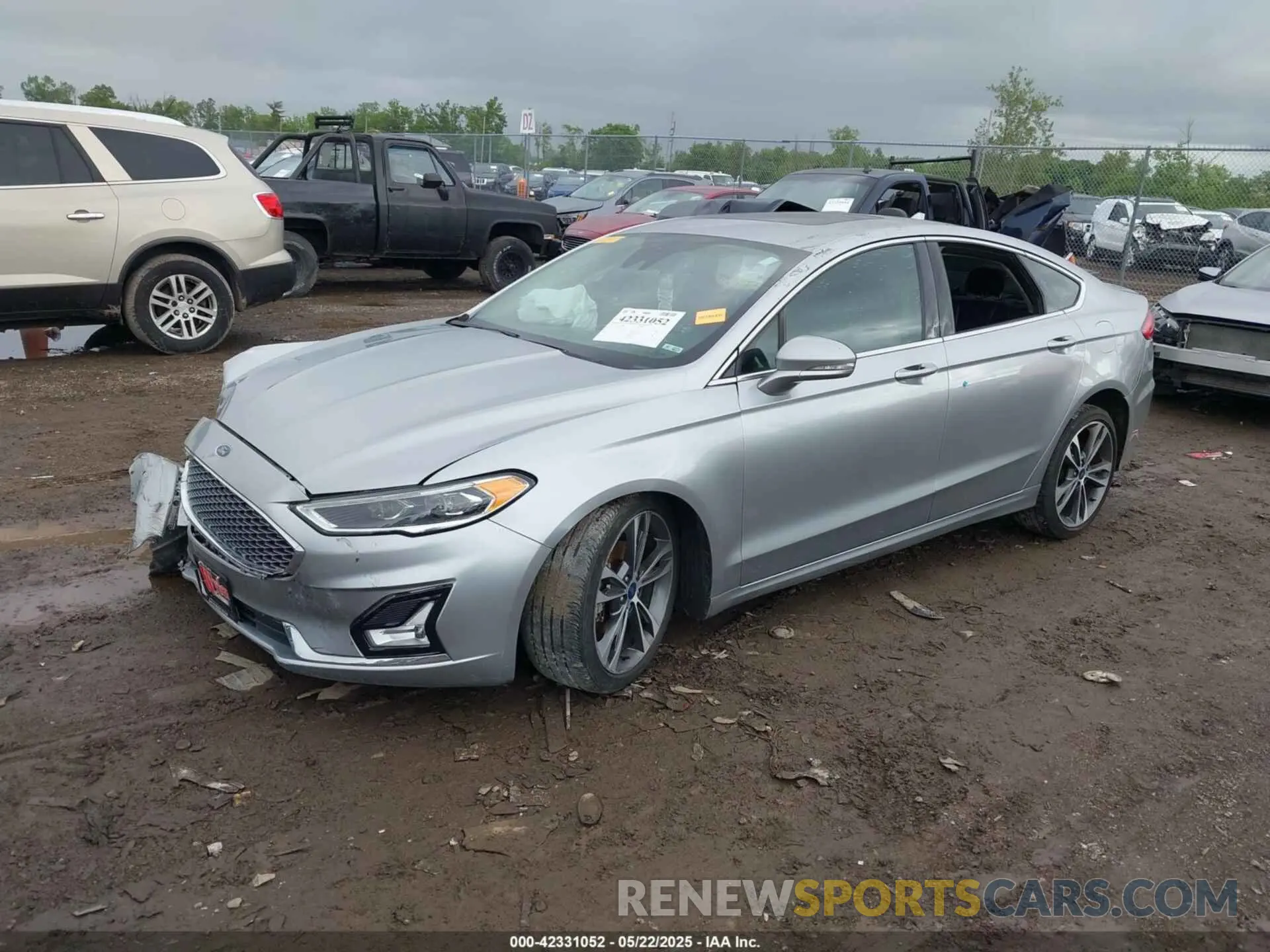 2 fotografías del automóvil dañado 3FA6P0D98LR115437 FORD FUSION 2020