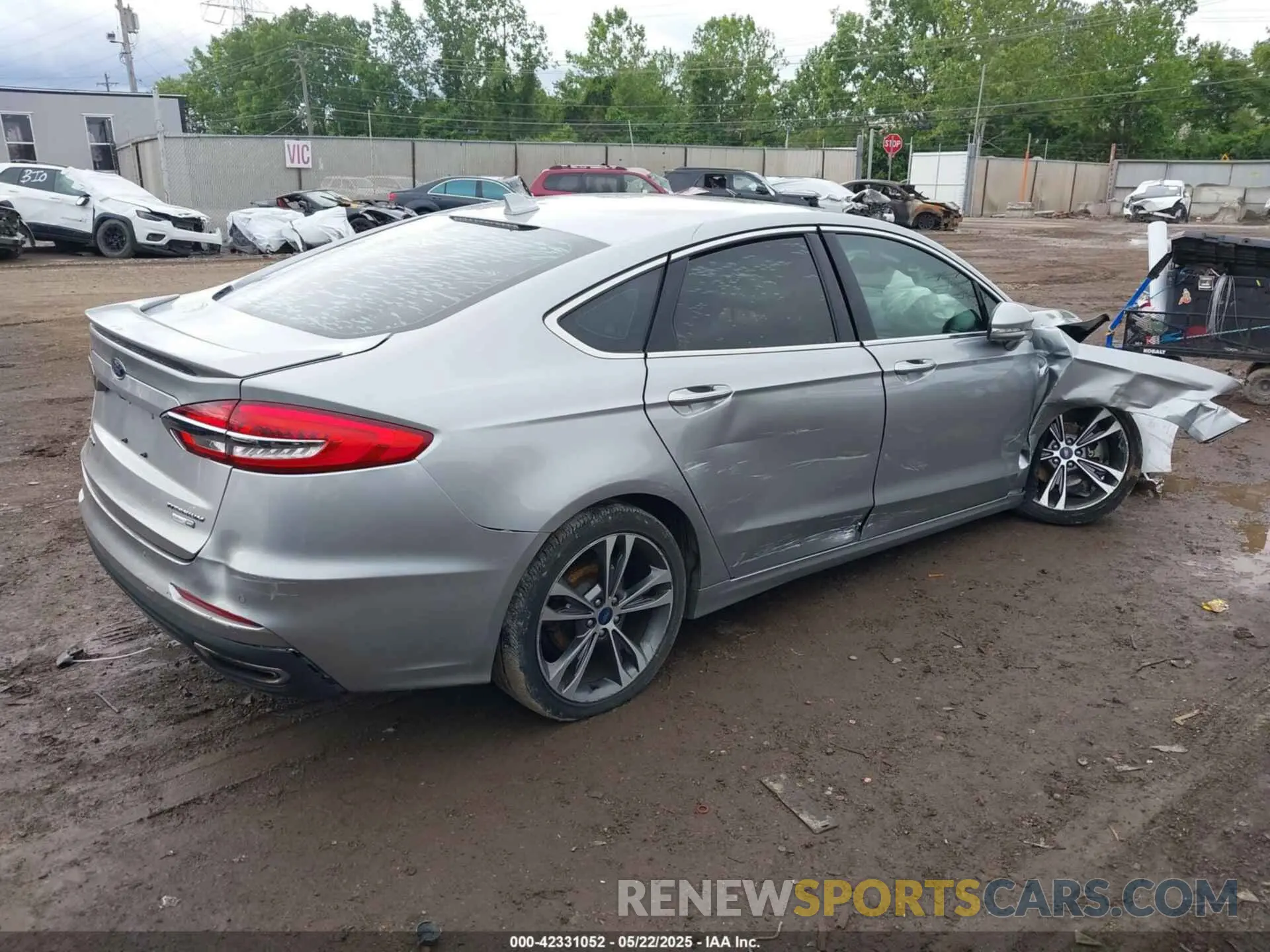 4 fotografías del automóvil dañado 3FA6P0D98LR115437 FORD FUSION 2020