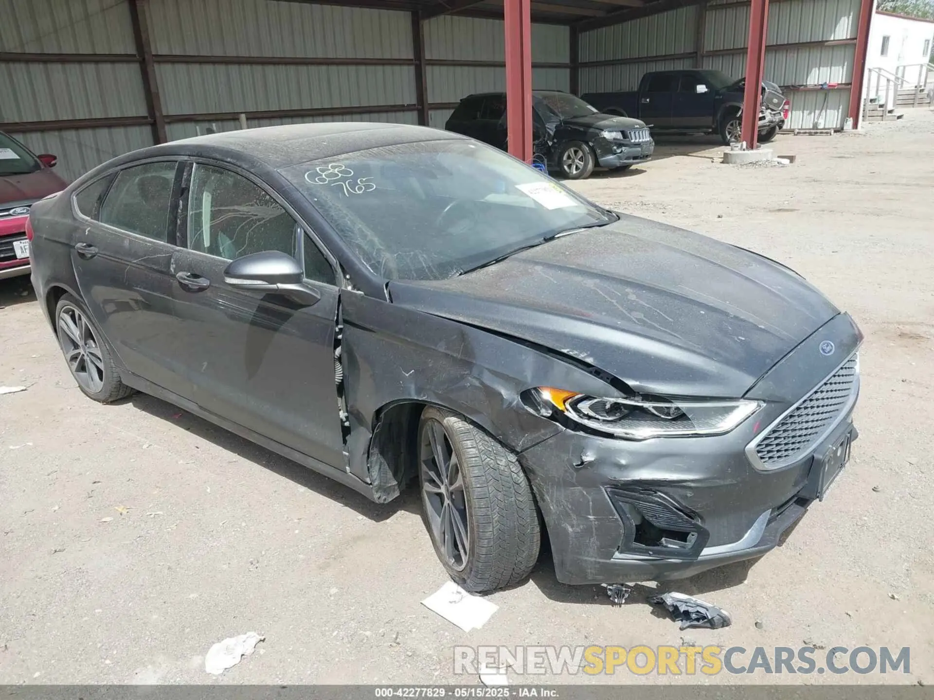1 fotografías del automóvil dañado 3FA6P0D98LR117463 FORD FUSION 2020