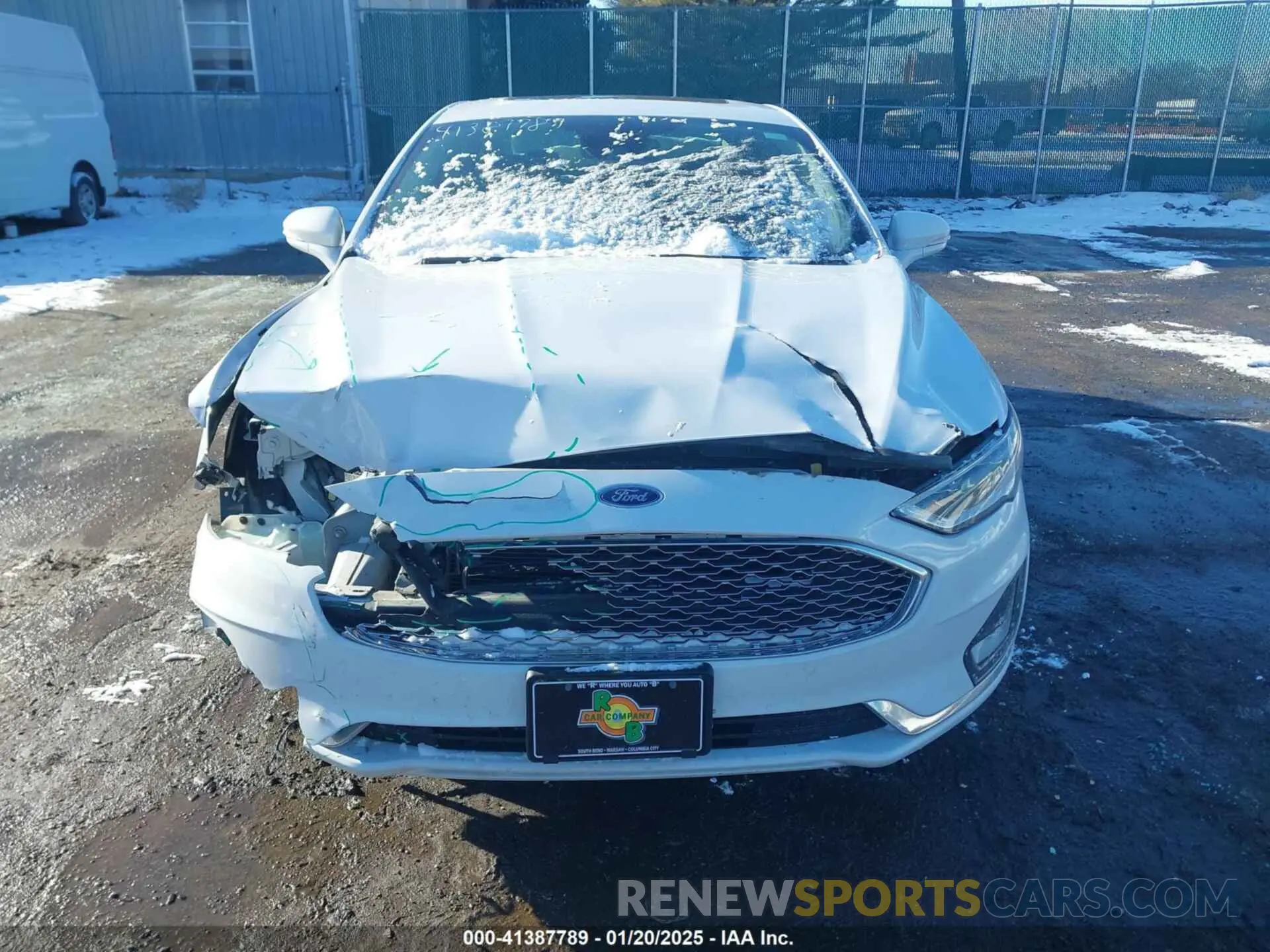 12 fotografías del automóvil dañado 3FA6P0D98LR137695 FORD FUSION 2020
